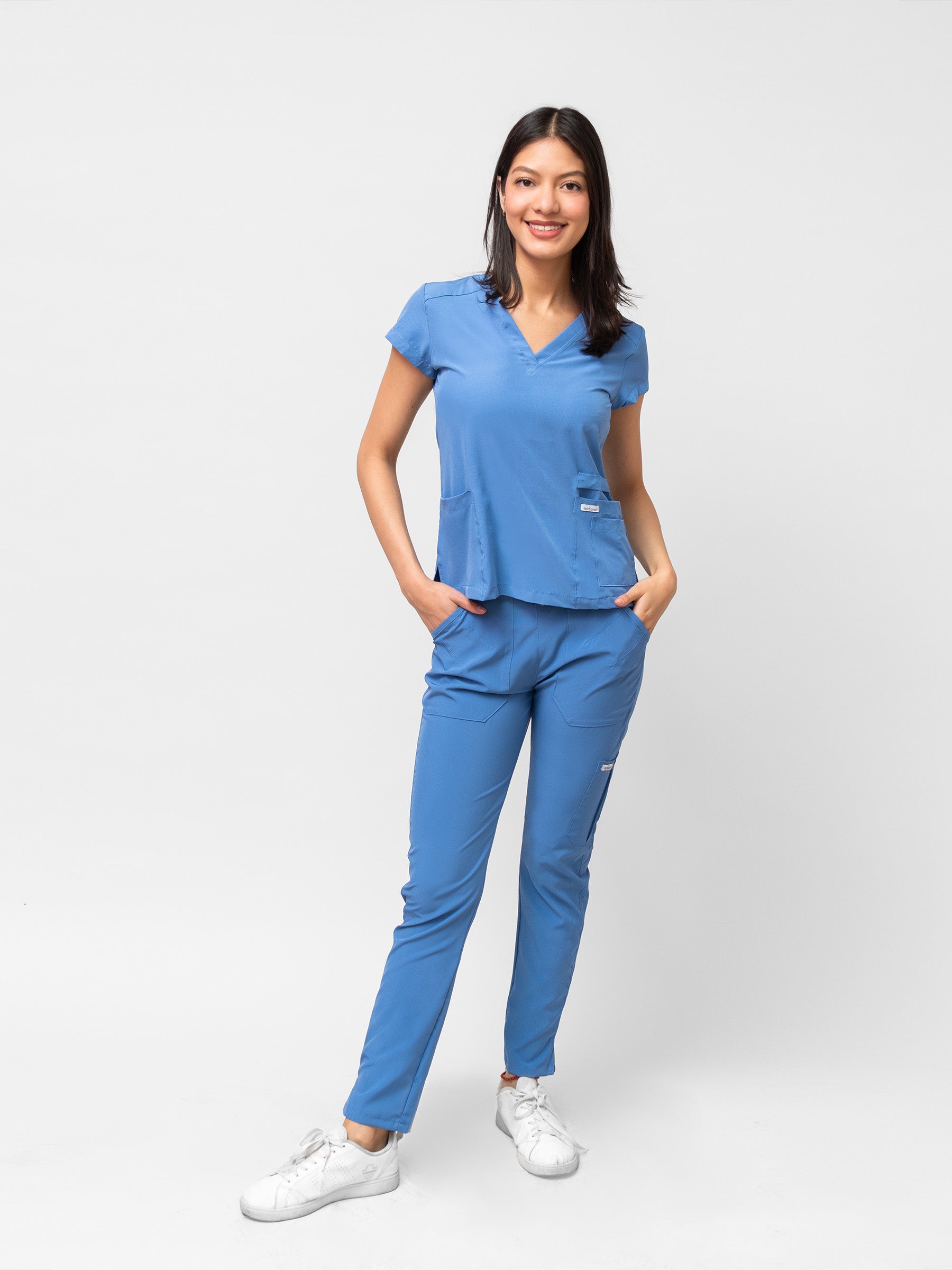Pantalón Quirúrgico de Mujer Mérida - Azul Plumbago