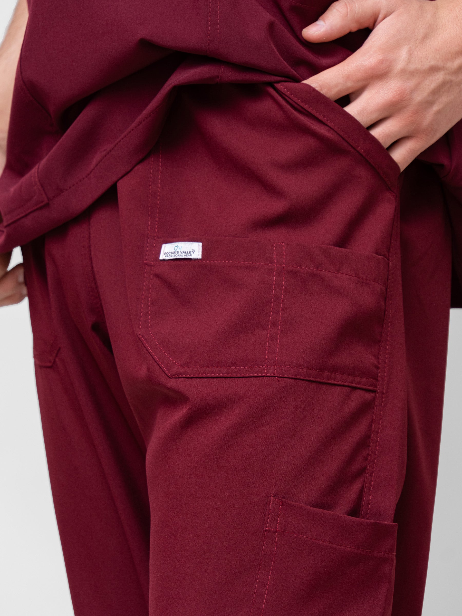 Pantalón Quirúrgico de Hombre Mérida - Guinda