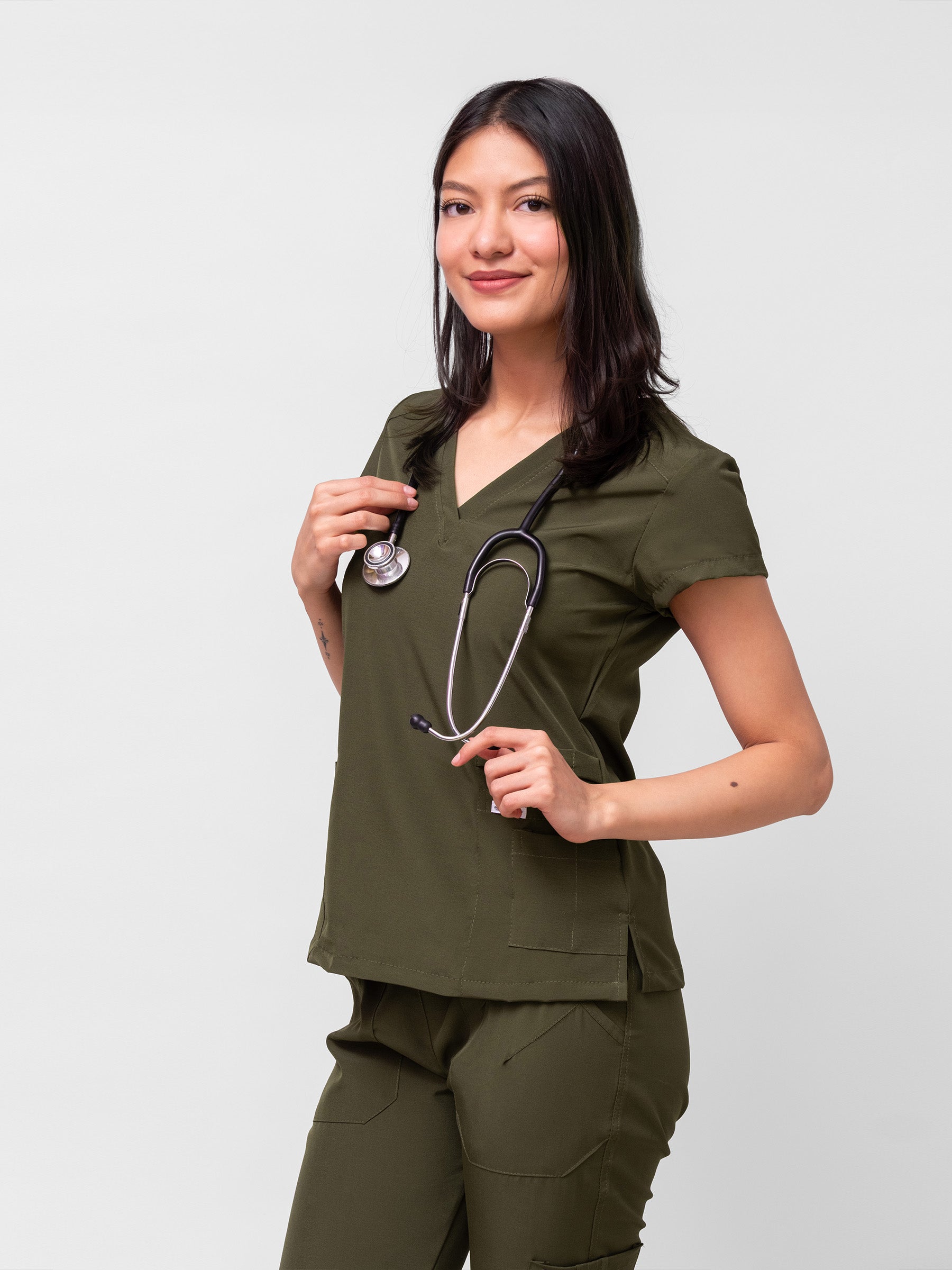 Filipina Quirúrgica de Mujer Mérida - Verde Militar