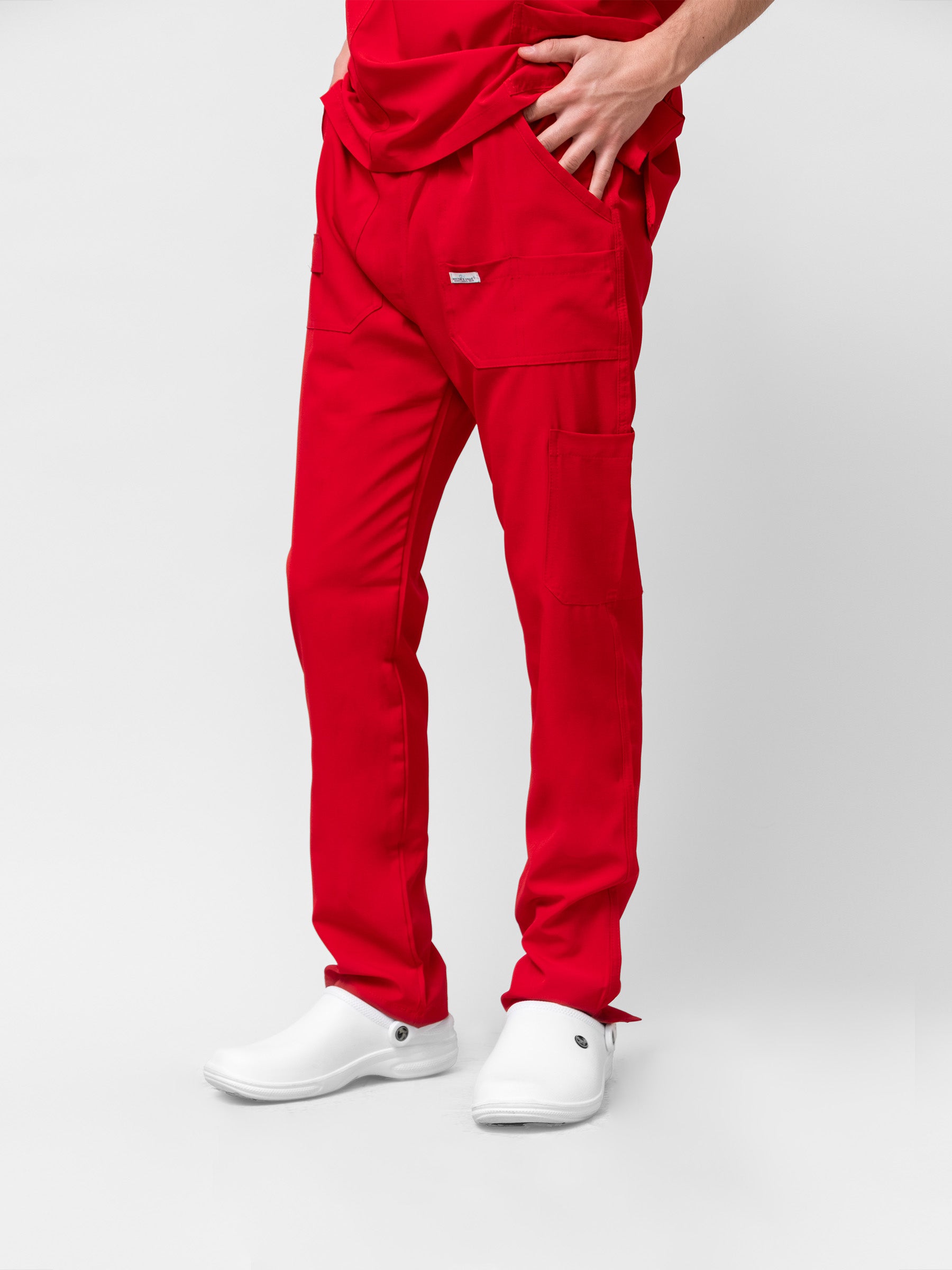 Pantalón Quirúrgico de Hombre Mérida - Rojo