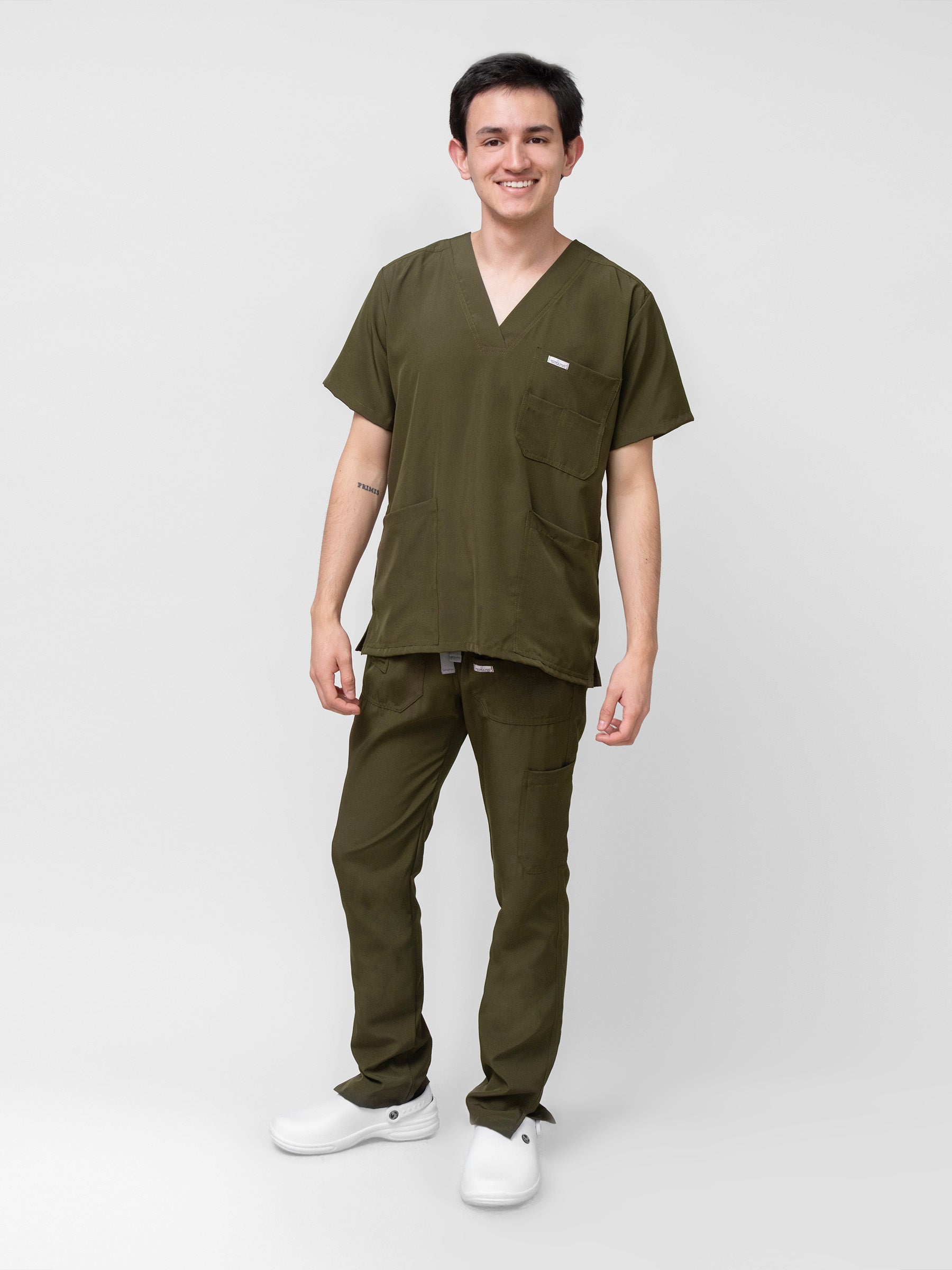Pantalón Quirúrgico de Hombre Mérida - Verde Militar