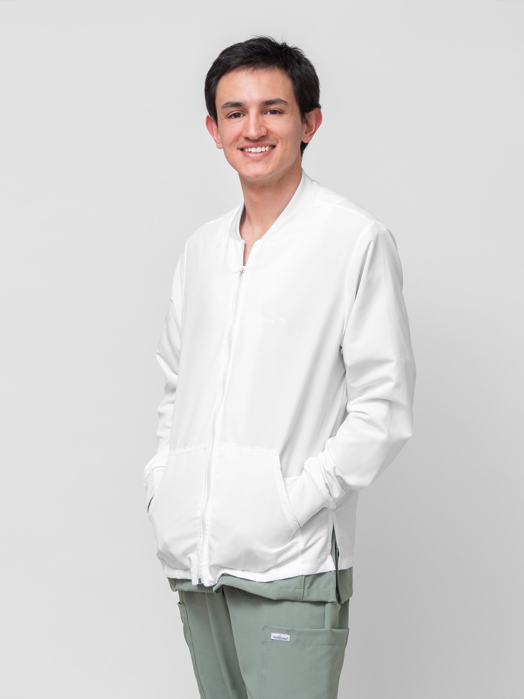 Filipina Manga Larga Hombre - Blanco