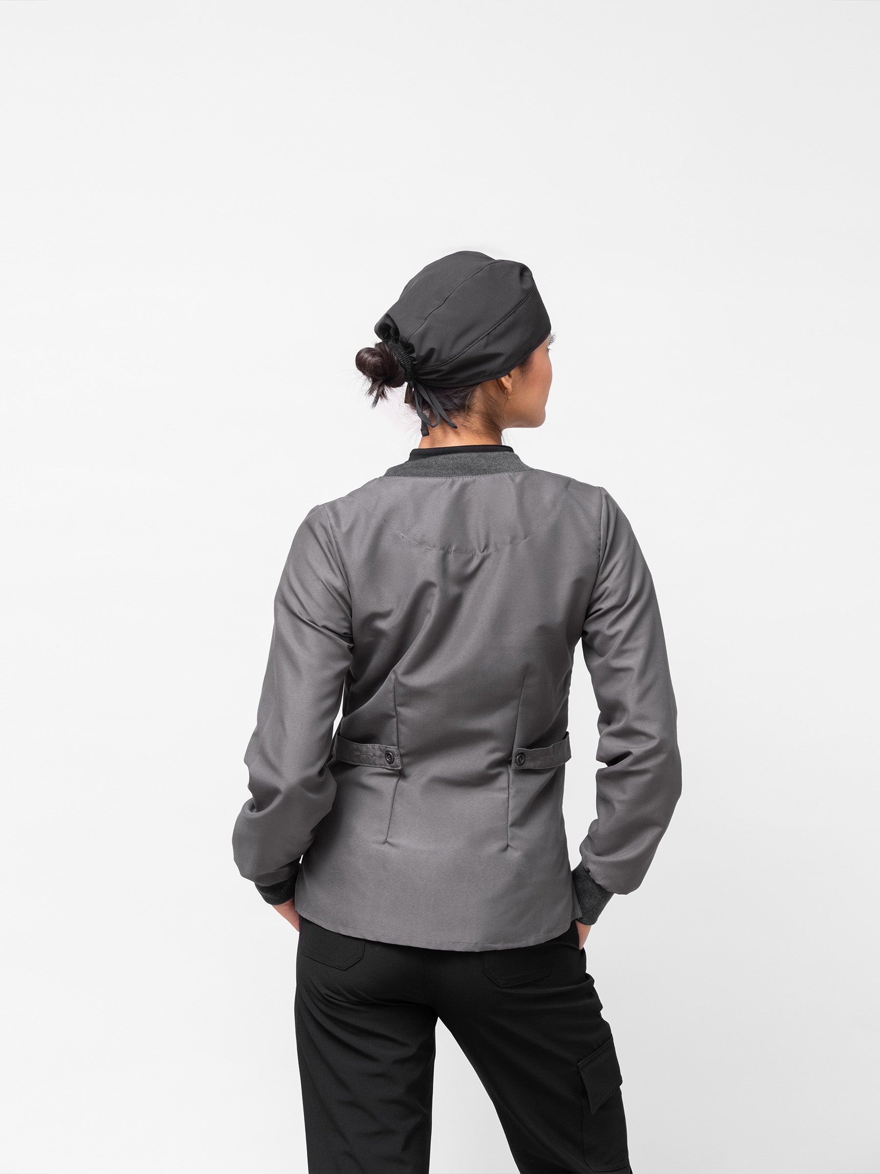 Filipina Manga Larga Mujer - Gris Oxford