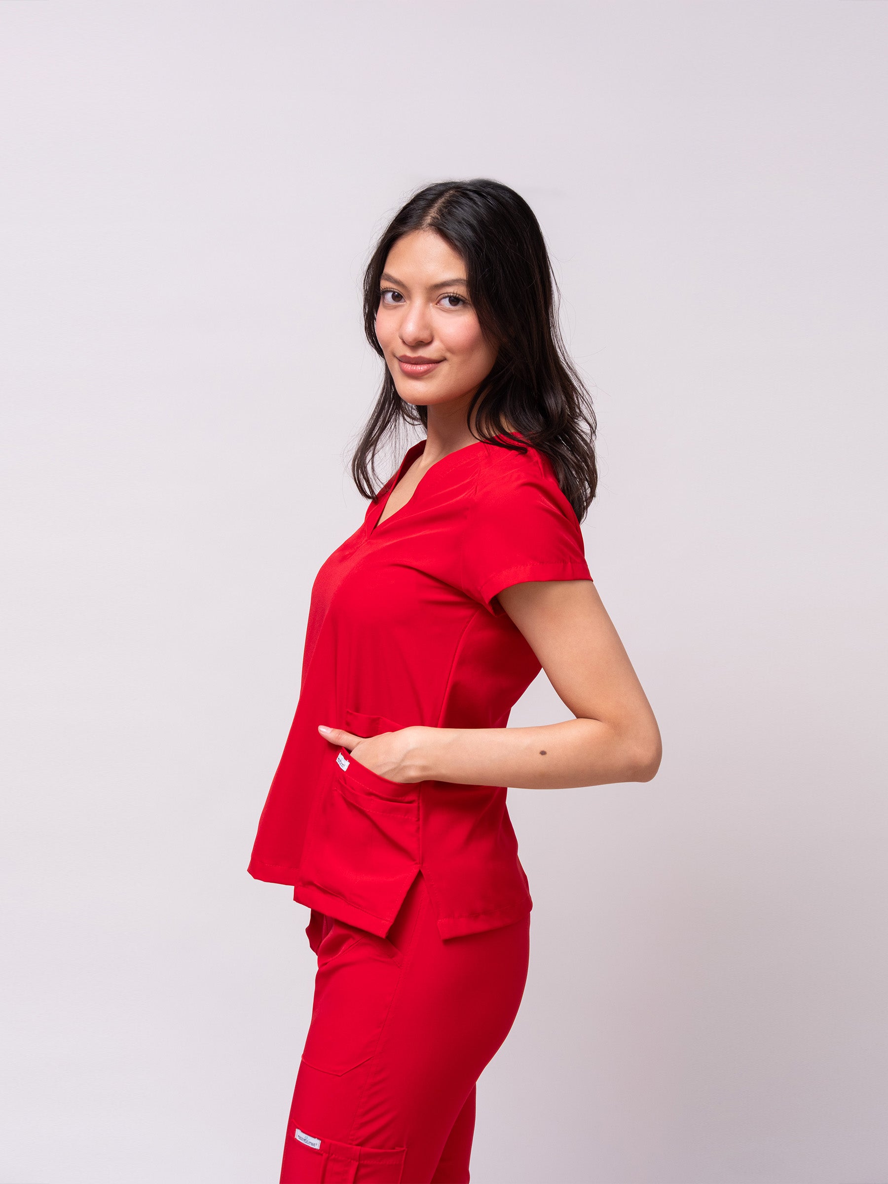 Filipina Quirúrgica de Mujer Mérida - Rojo