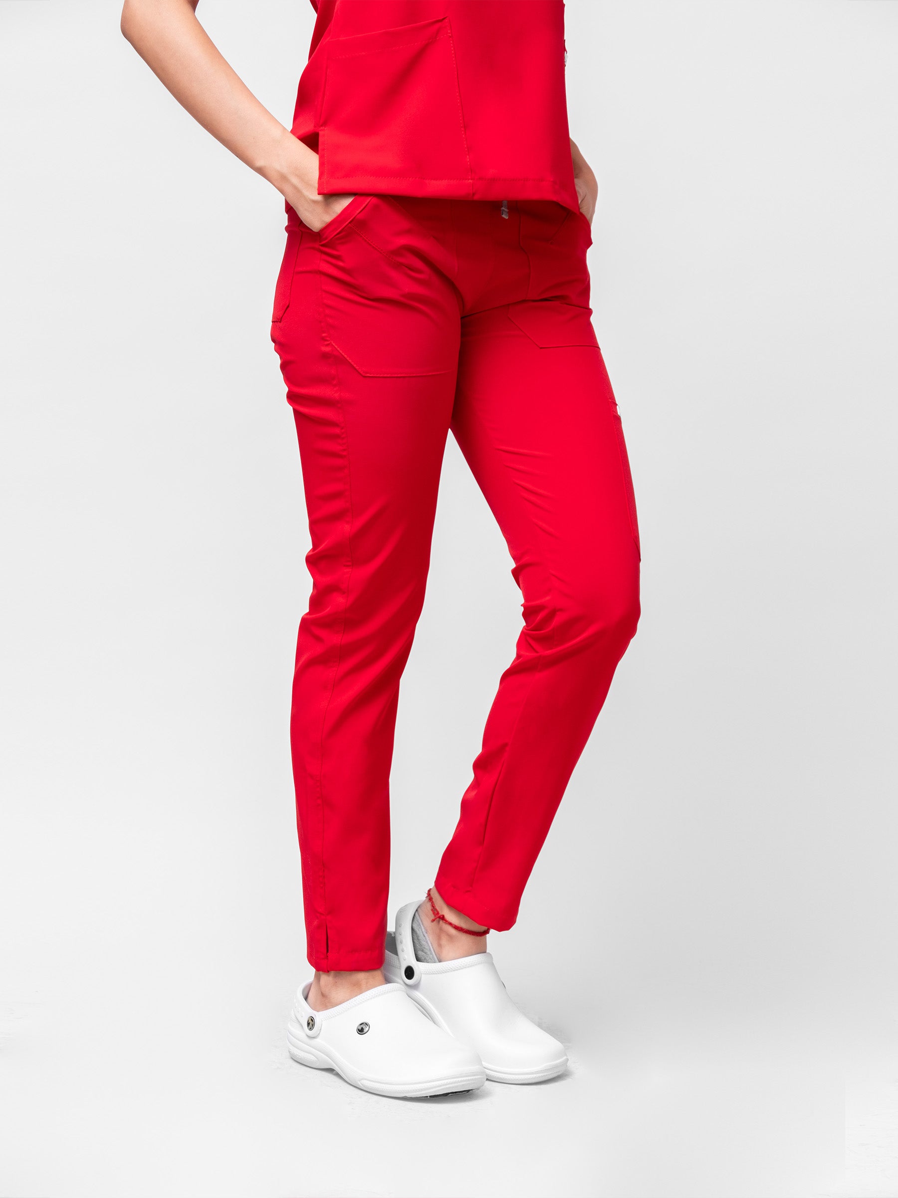 Pantalón Quirúrgico de Mujer Mérida - Rojo