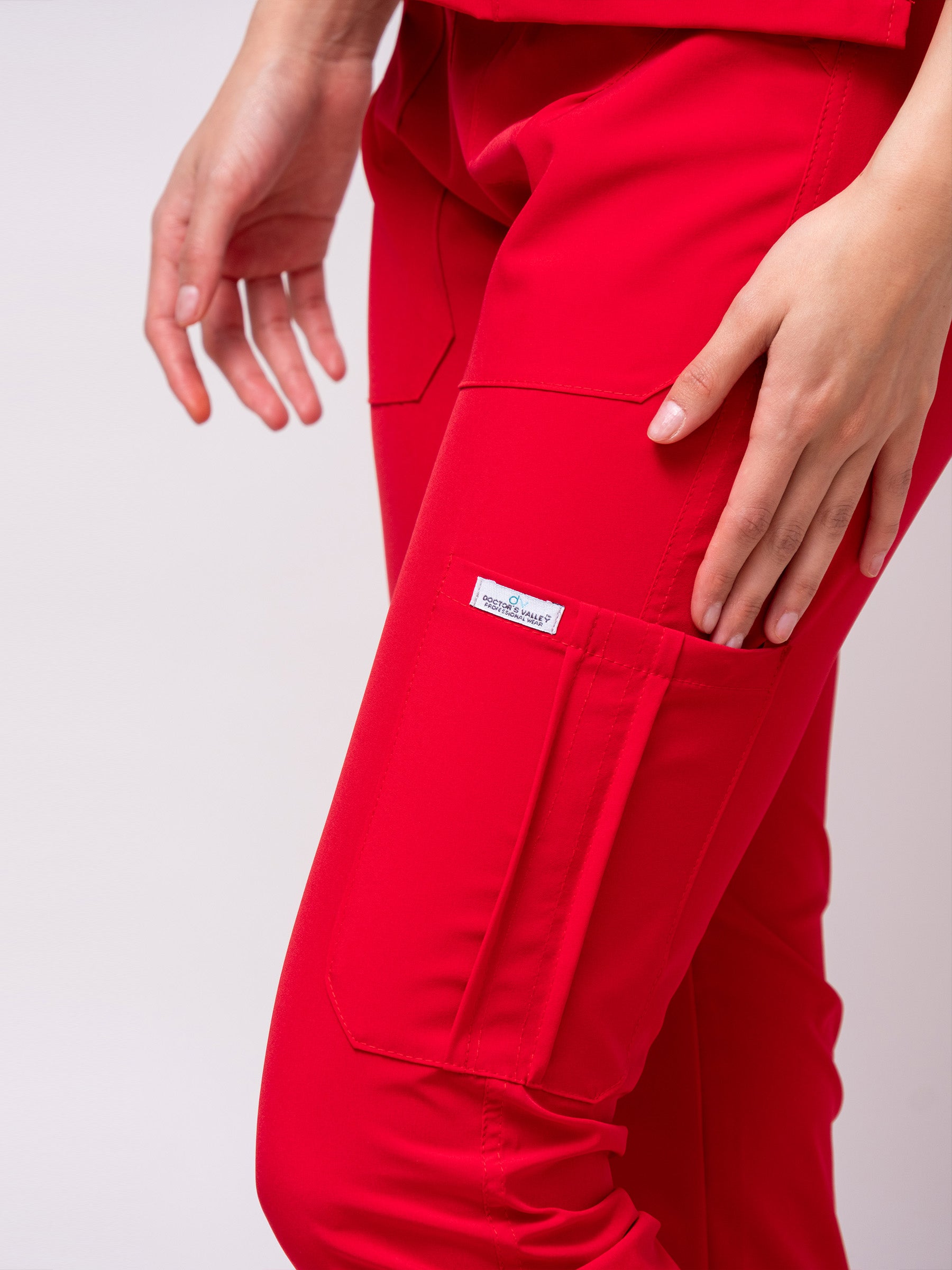 Pantalón Quirúrgico de Mujer Mérida - Rojo