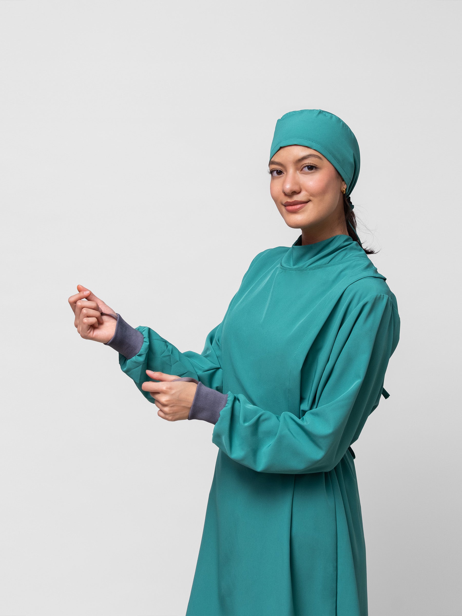 Bata Impermeable Mujer - Verde Jade