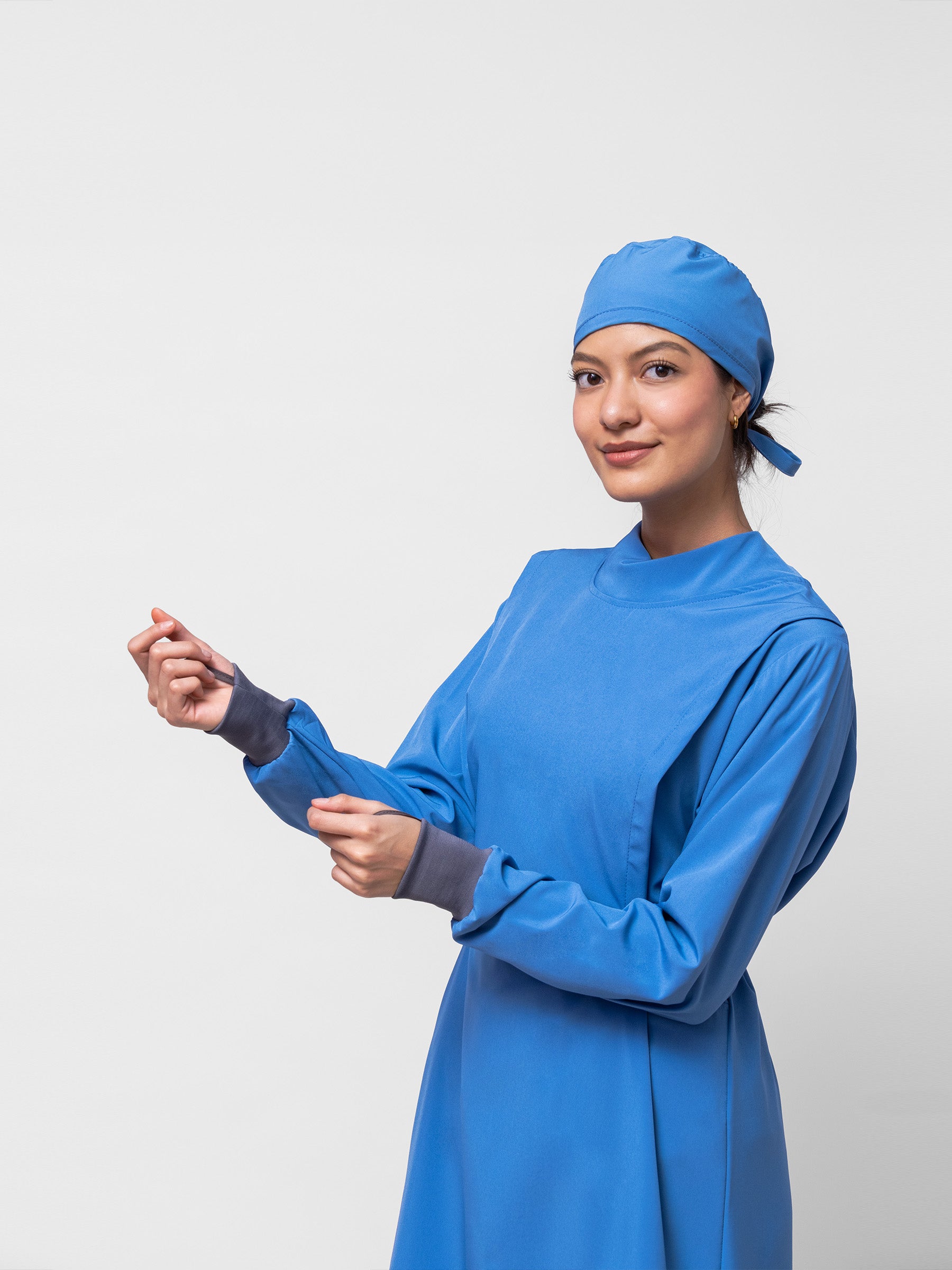 Bata Impermeable Mujer - Azul Francia