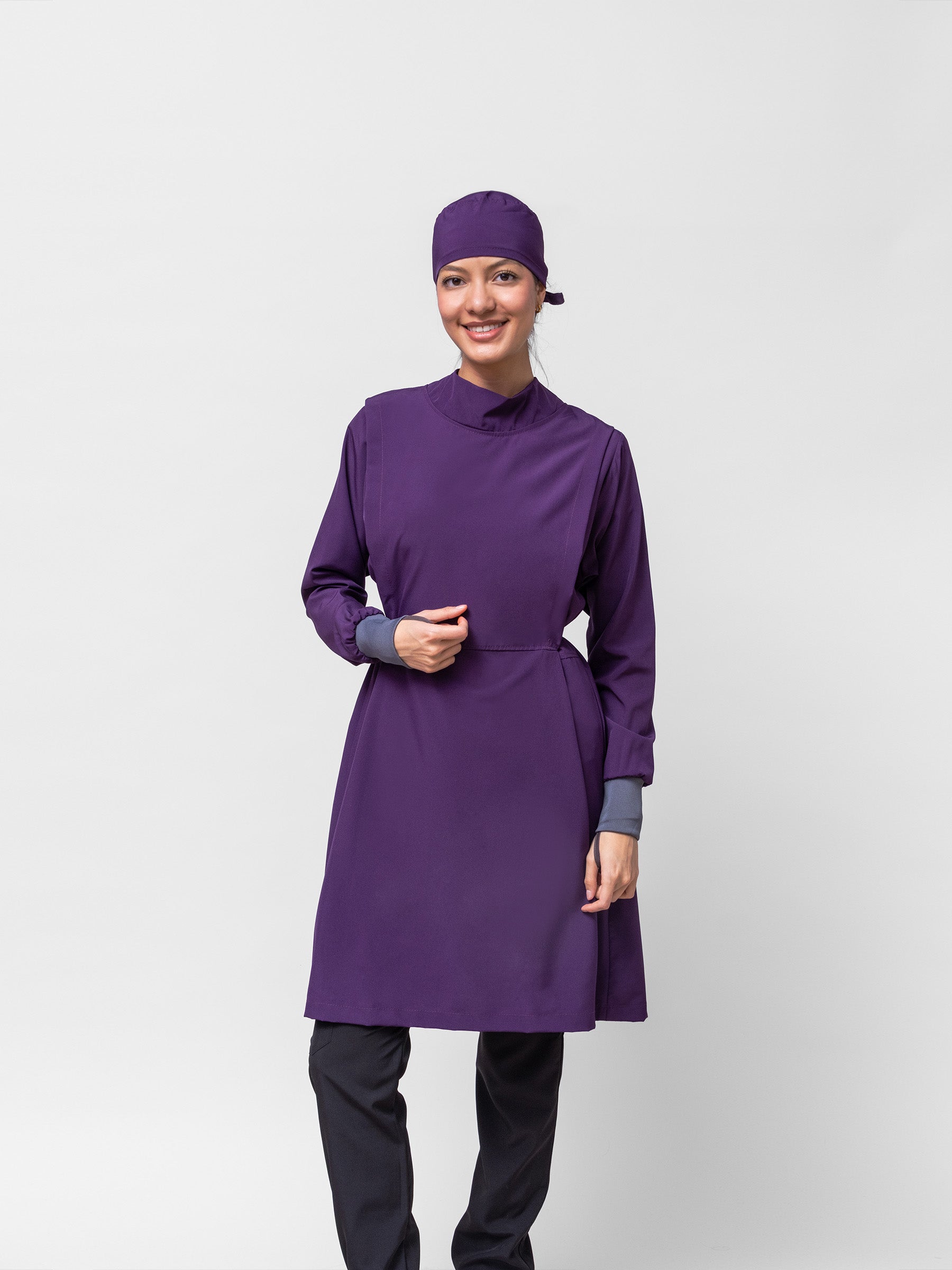 Bata Impermeable Mujer - Uva