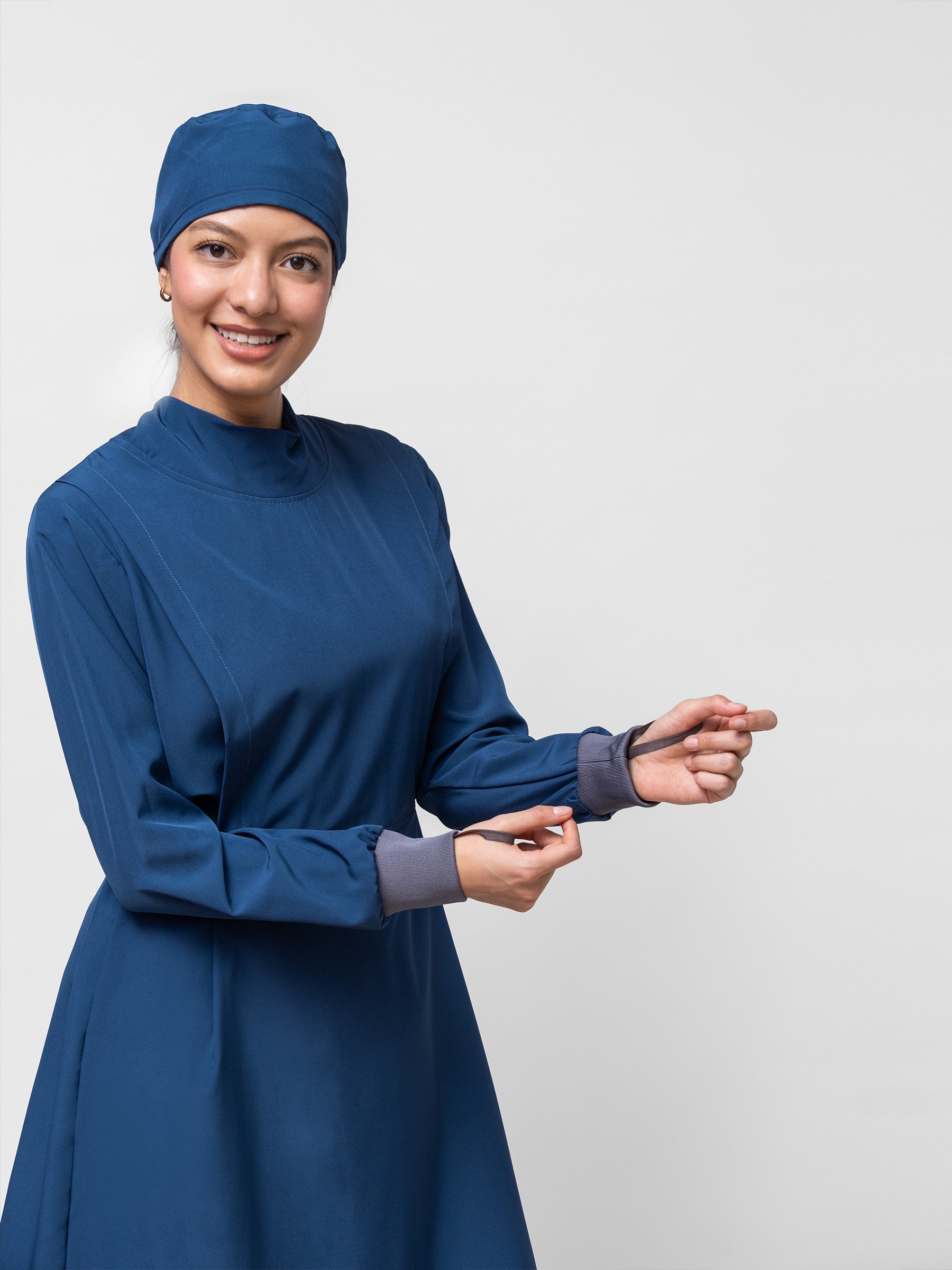 Bata Impermeable Mujer - Azul Bahamas