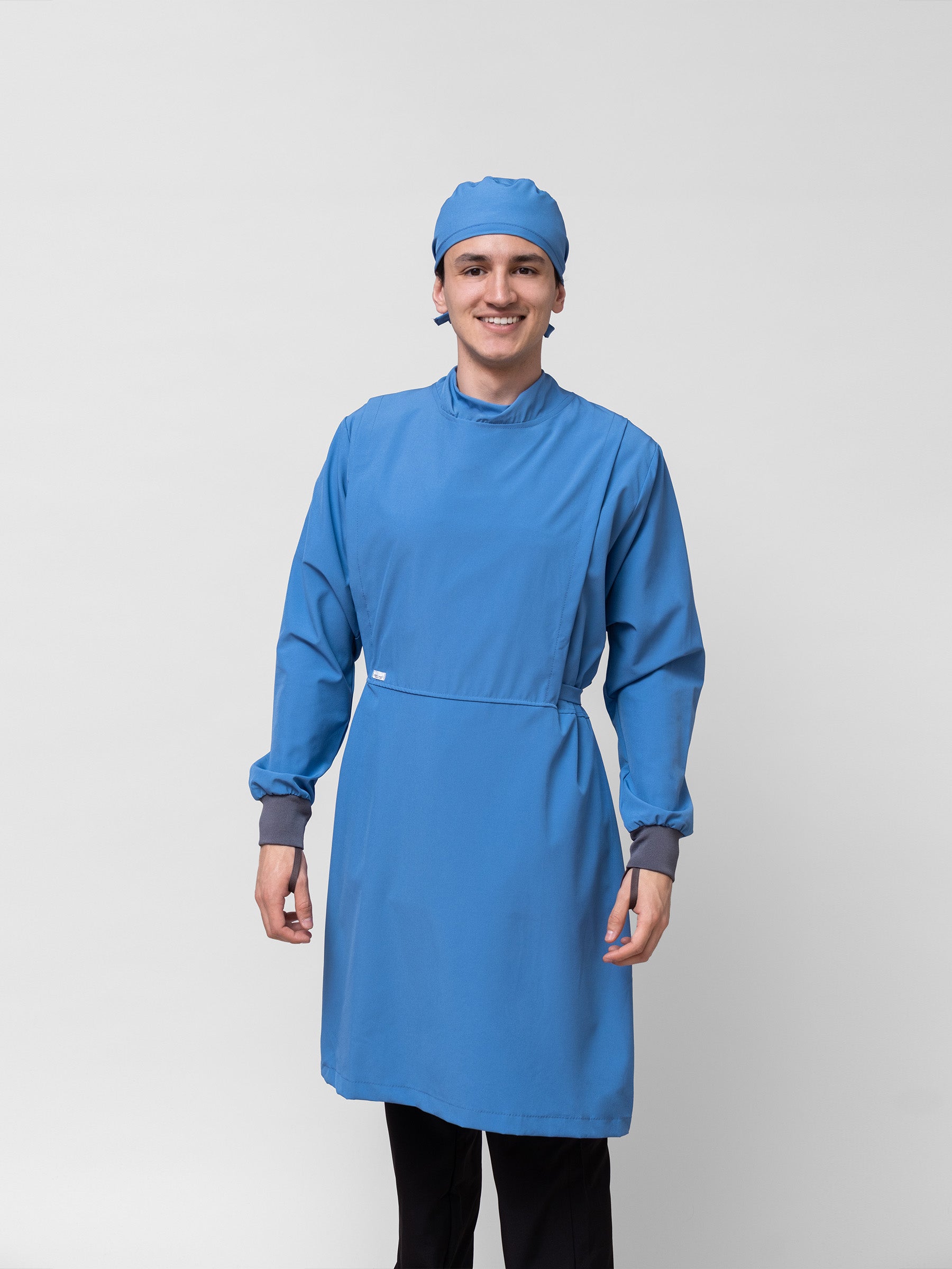 Bata Impermeable Hombre - Azul Plumbago