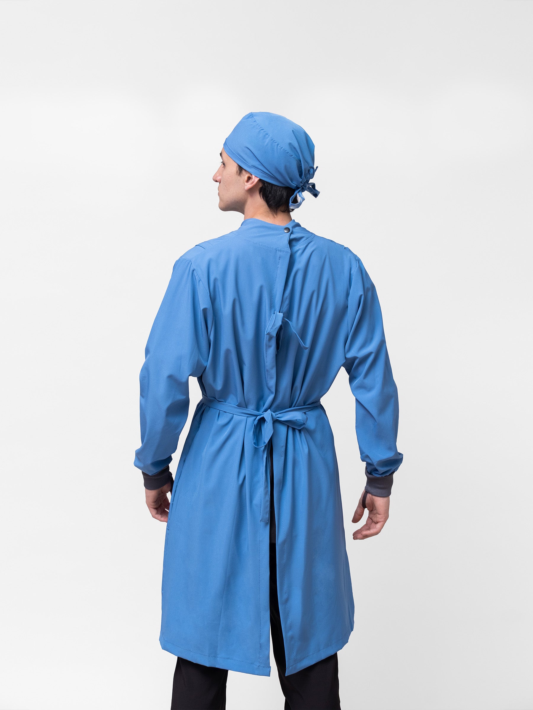 Bata Impermeable Hombre - Azul Plumbago