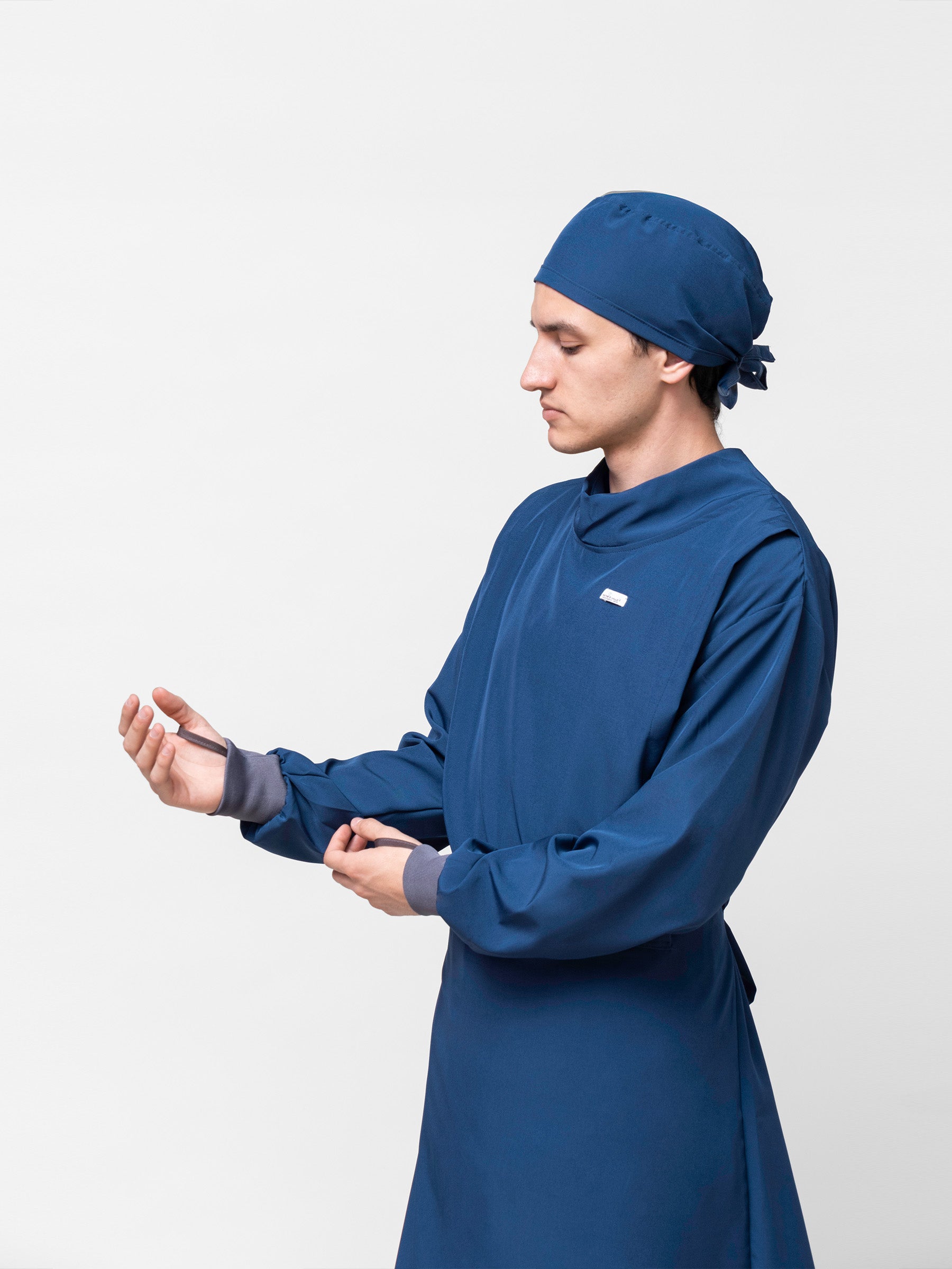 Bata Impermeable Hombre - Azul Bahamas