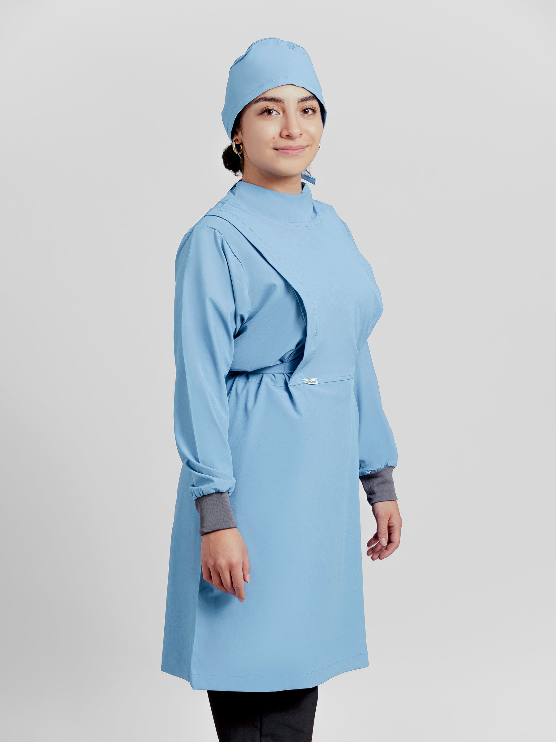 Bata Impermeable Mujer - Azul Cielo