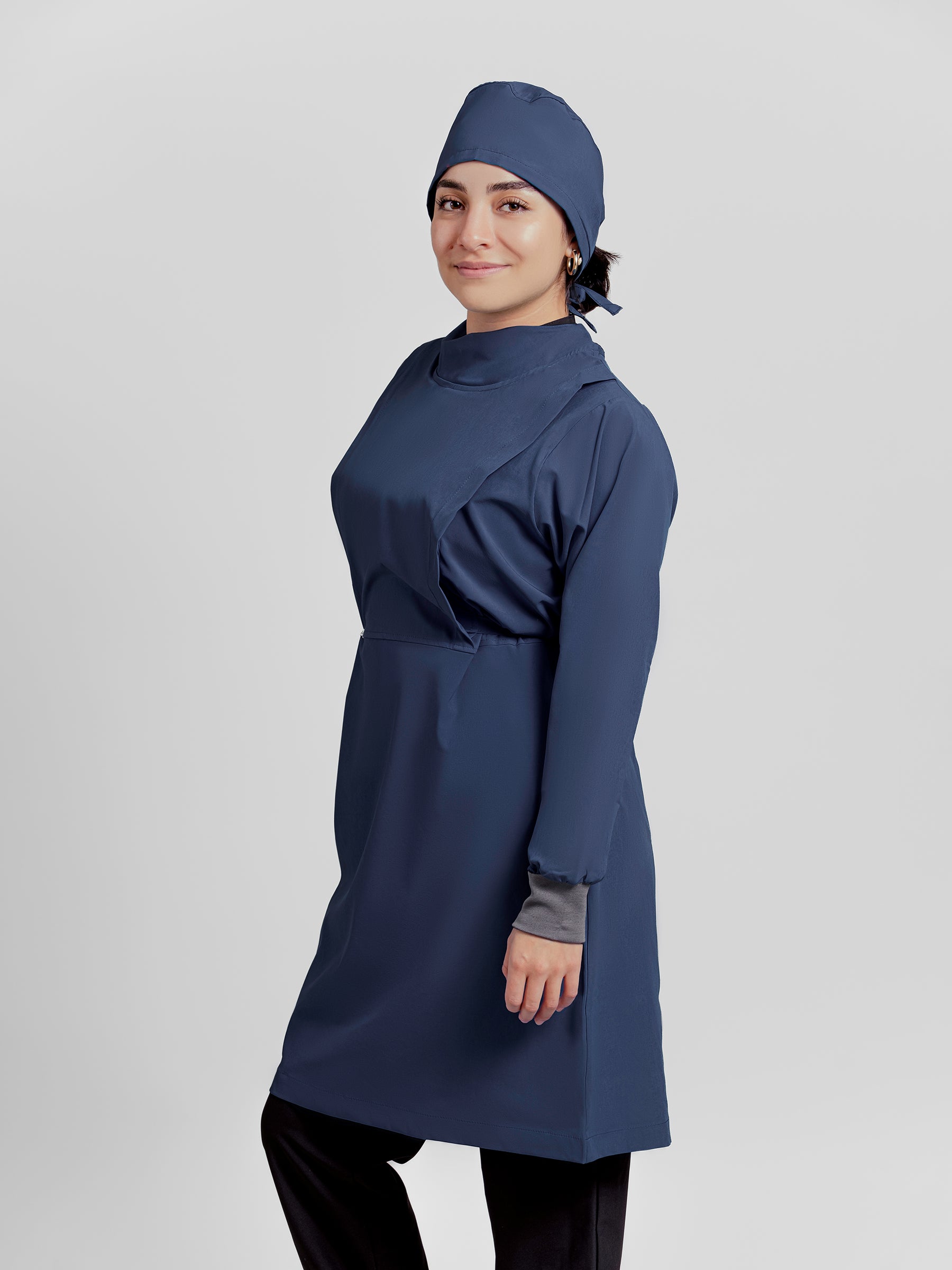 Bata Impermeable Mujer - Azul Marino