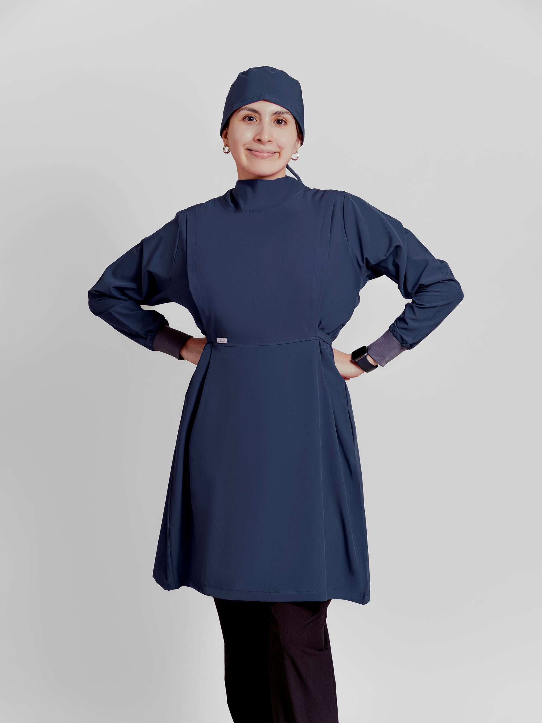 Bata Impermeable Mujer - Azul Marino