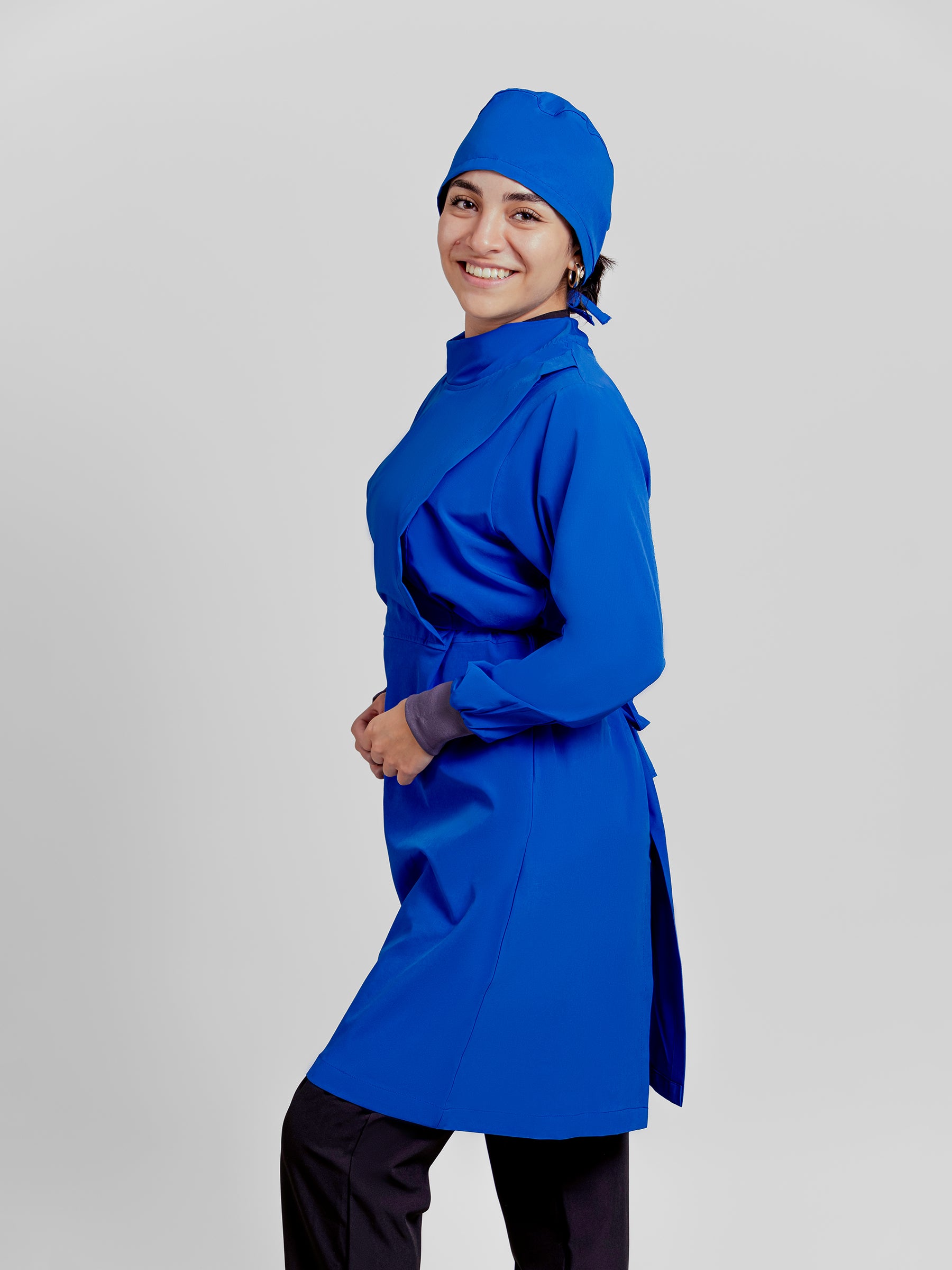 Bata Impermeable Mujer - Azul Rey