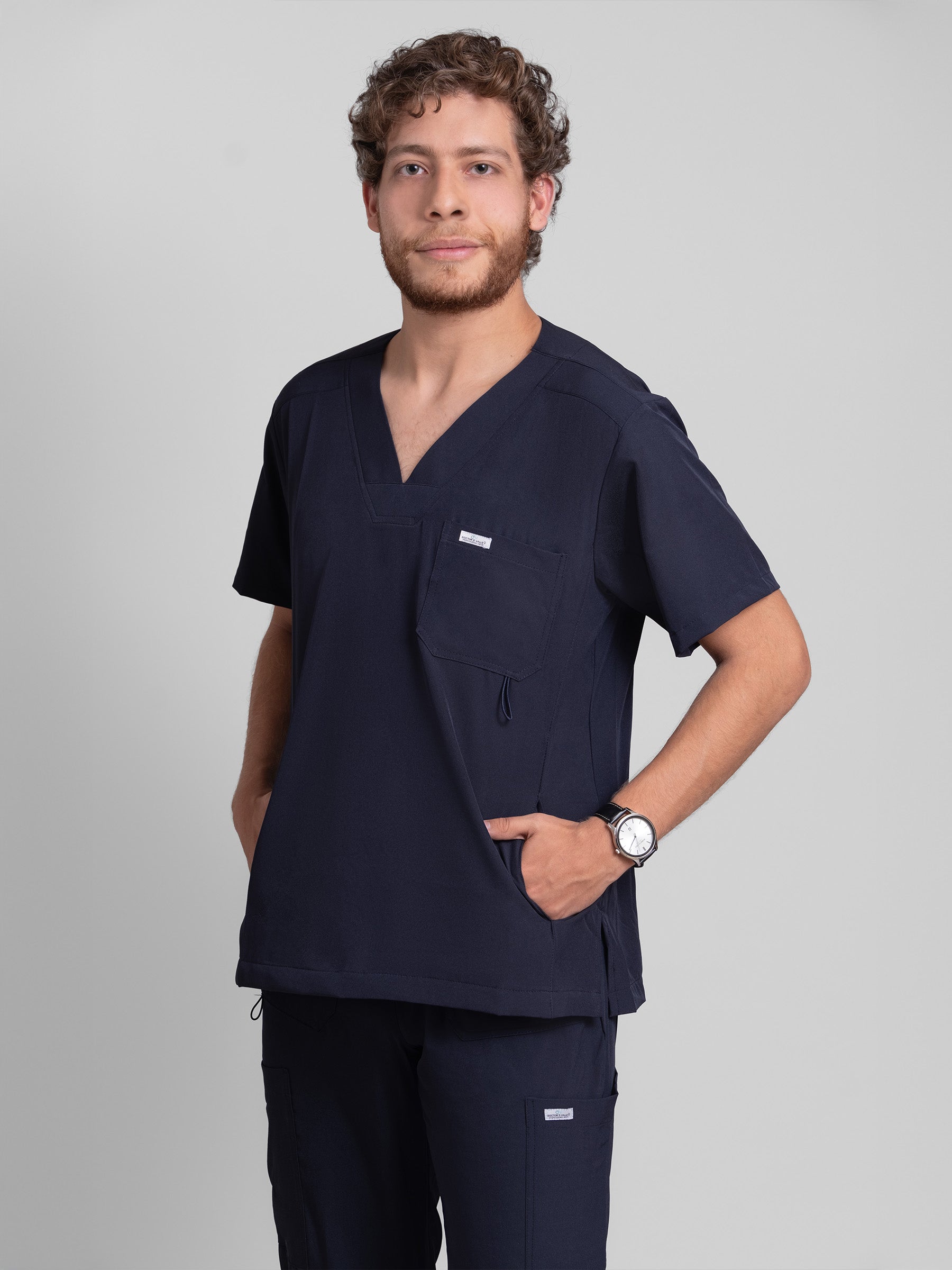 Filipina Quirúrgica Hombre Tabasco - Azul Marino