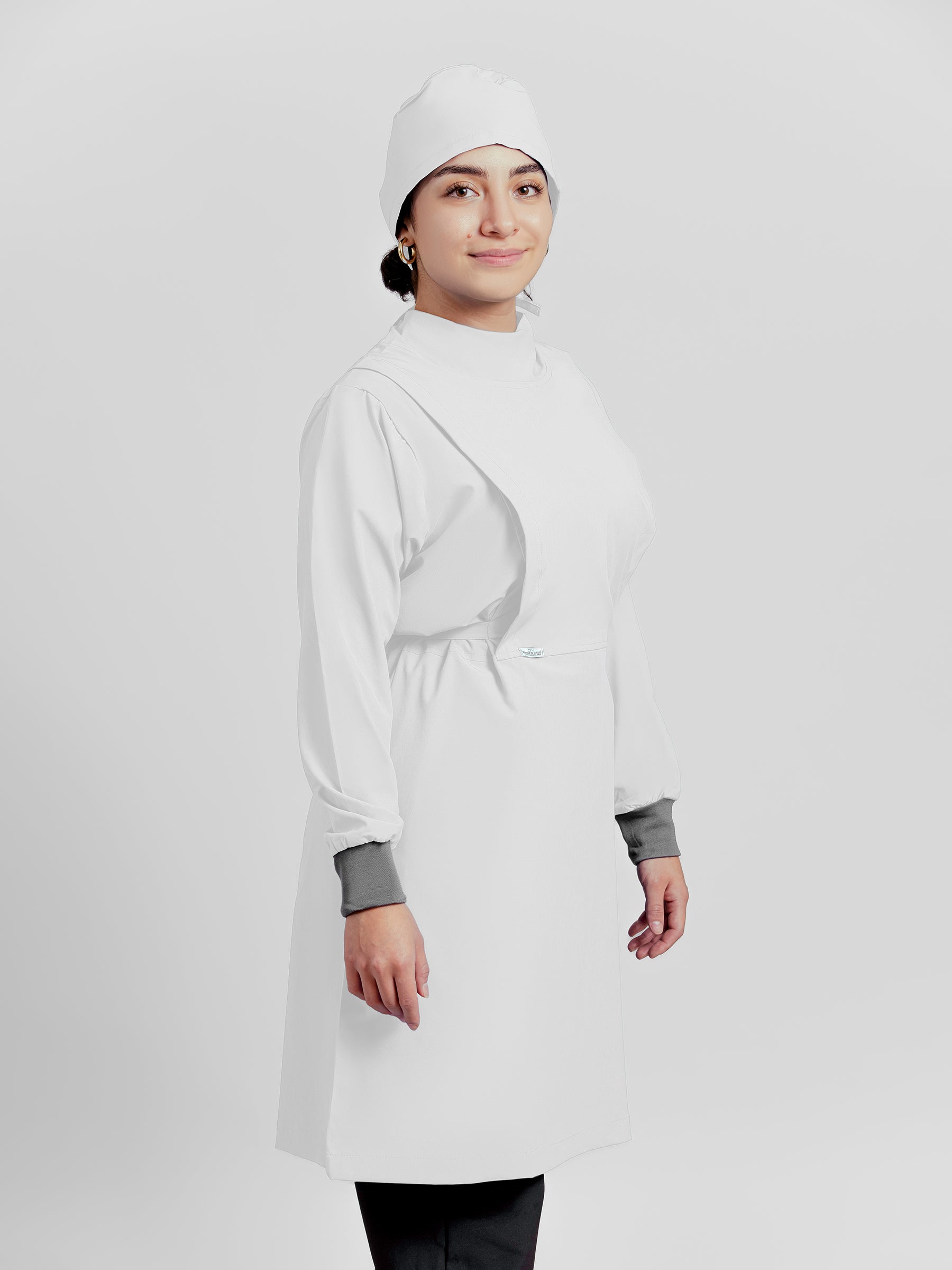 Bata Impermeable Mujer - Blanco