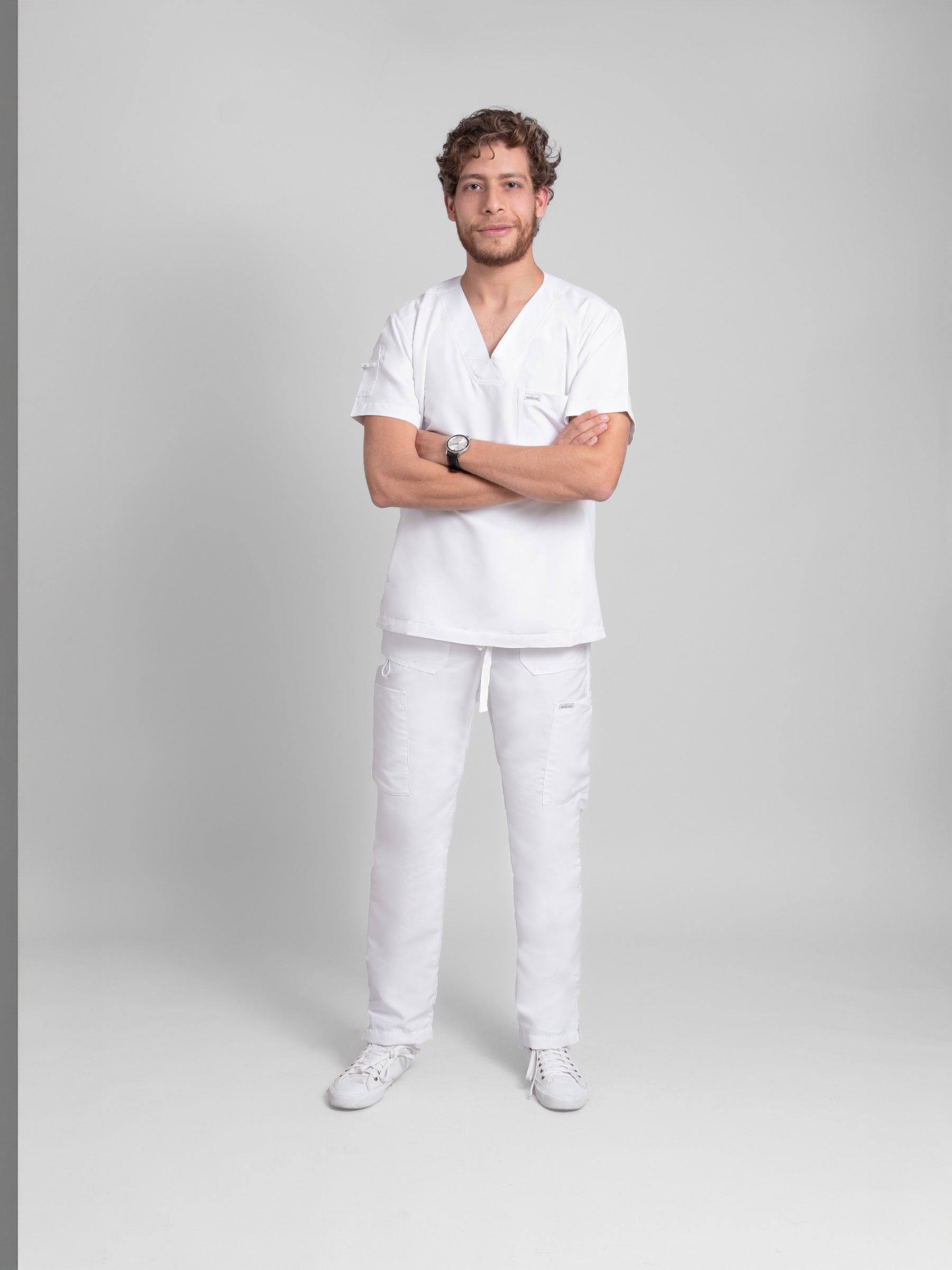 Pantalón Quirúrgico Hombre Tabasco - Blanco