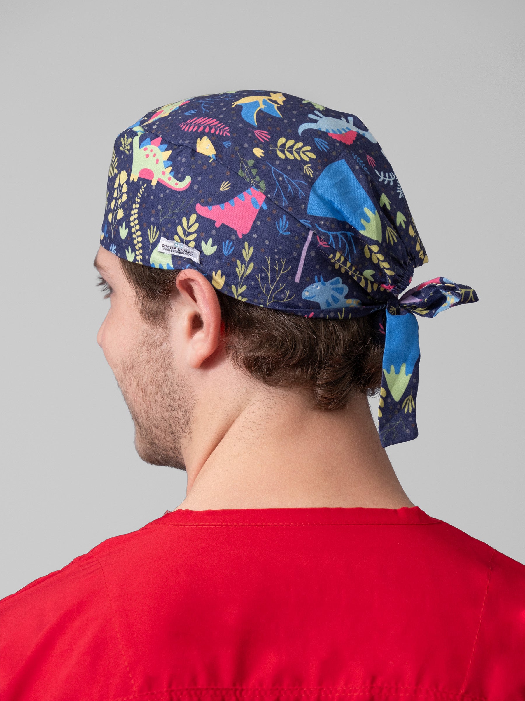 Cofia Quirúrgica Estampada - Dinosaurio