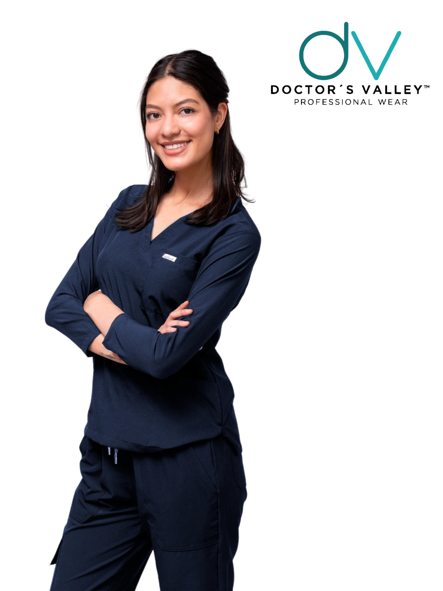 Filipina Manga Larga Mujer Mérida- Marino