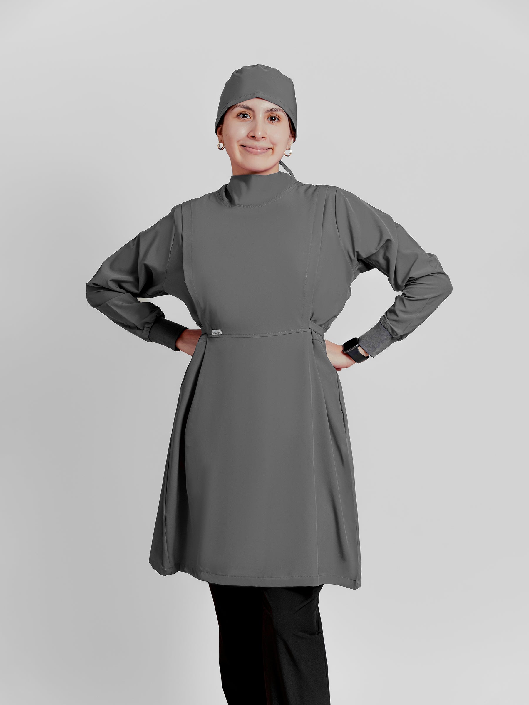 Bata Impermeable Mujer - Gris Oxford