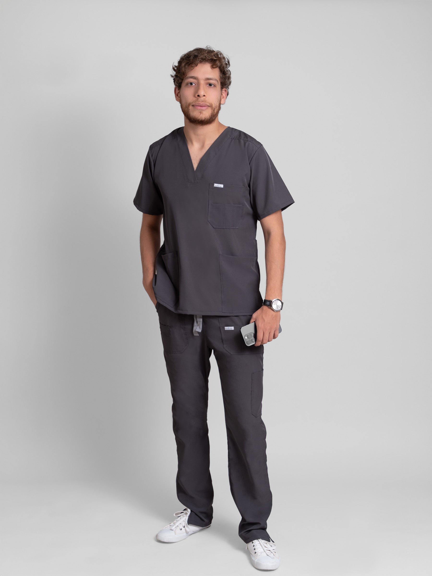 Pantalón Quirúrgico de Hombre Mérida - Gris Oxford