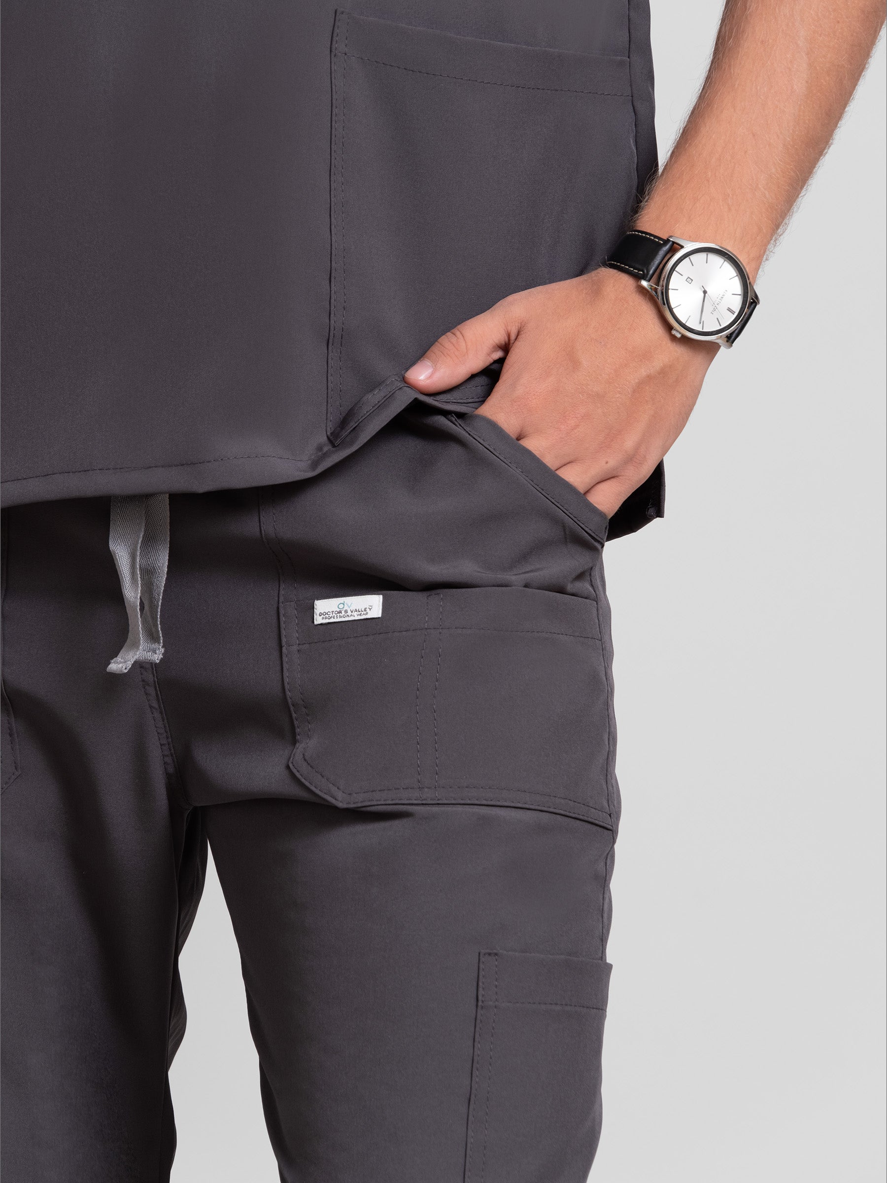 Pantalón Quirúrgico de Hombre Mérida - Gris Oxford