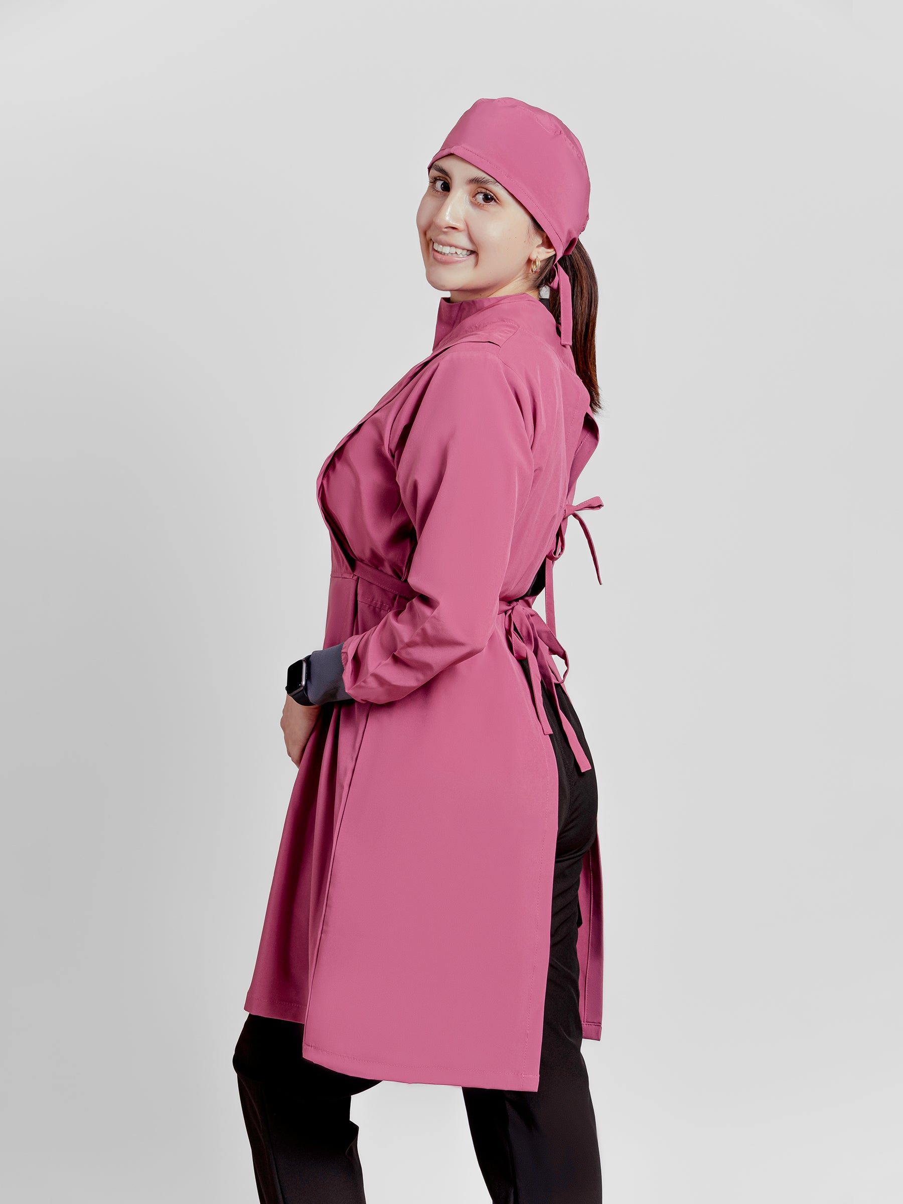 Bata Impermeable Mujer - Palo de Rosa