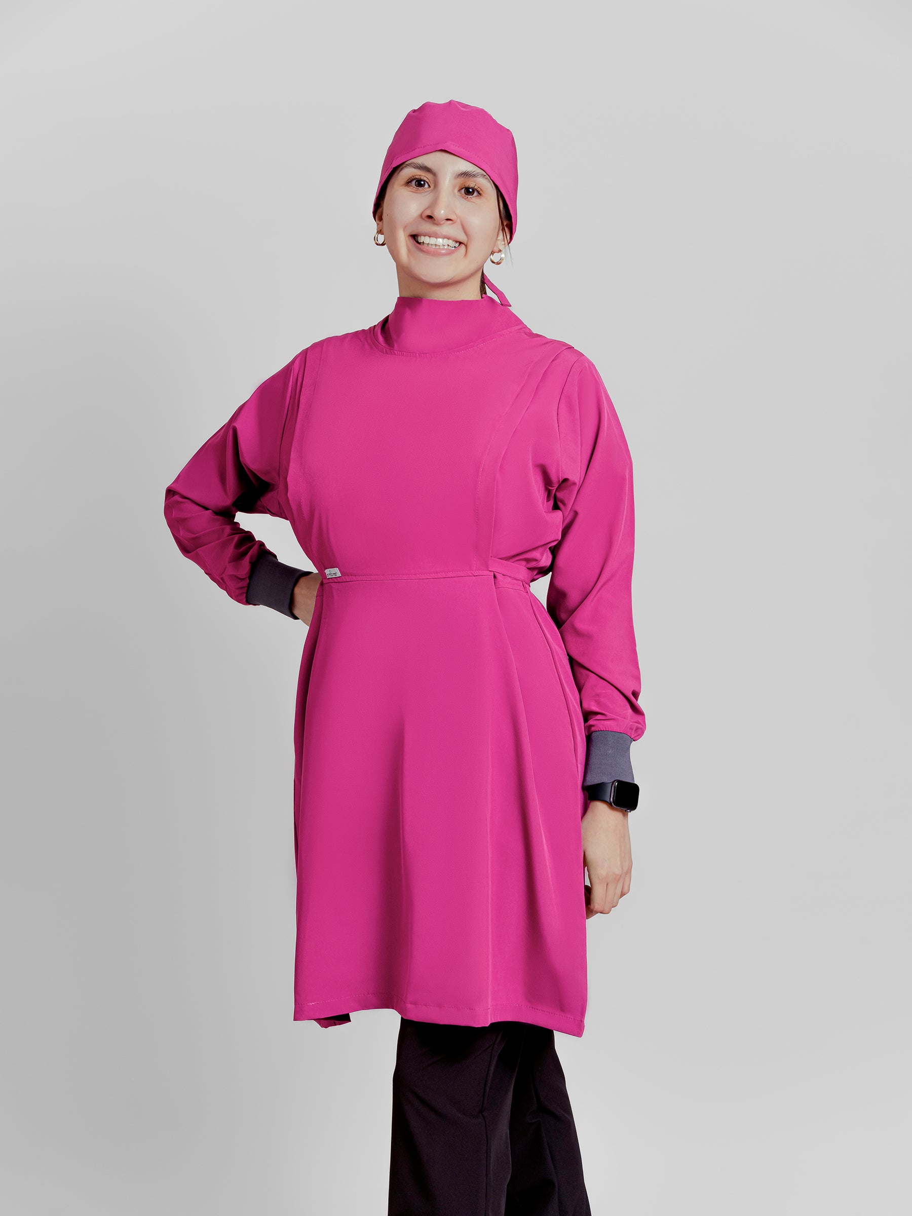 Bata Impermeable Mujer - Fucsia