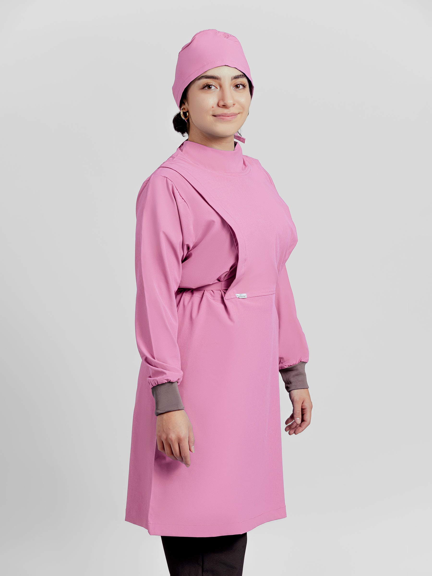 Bata Impermeable Mujer - Rosa Pastel