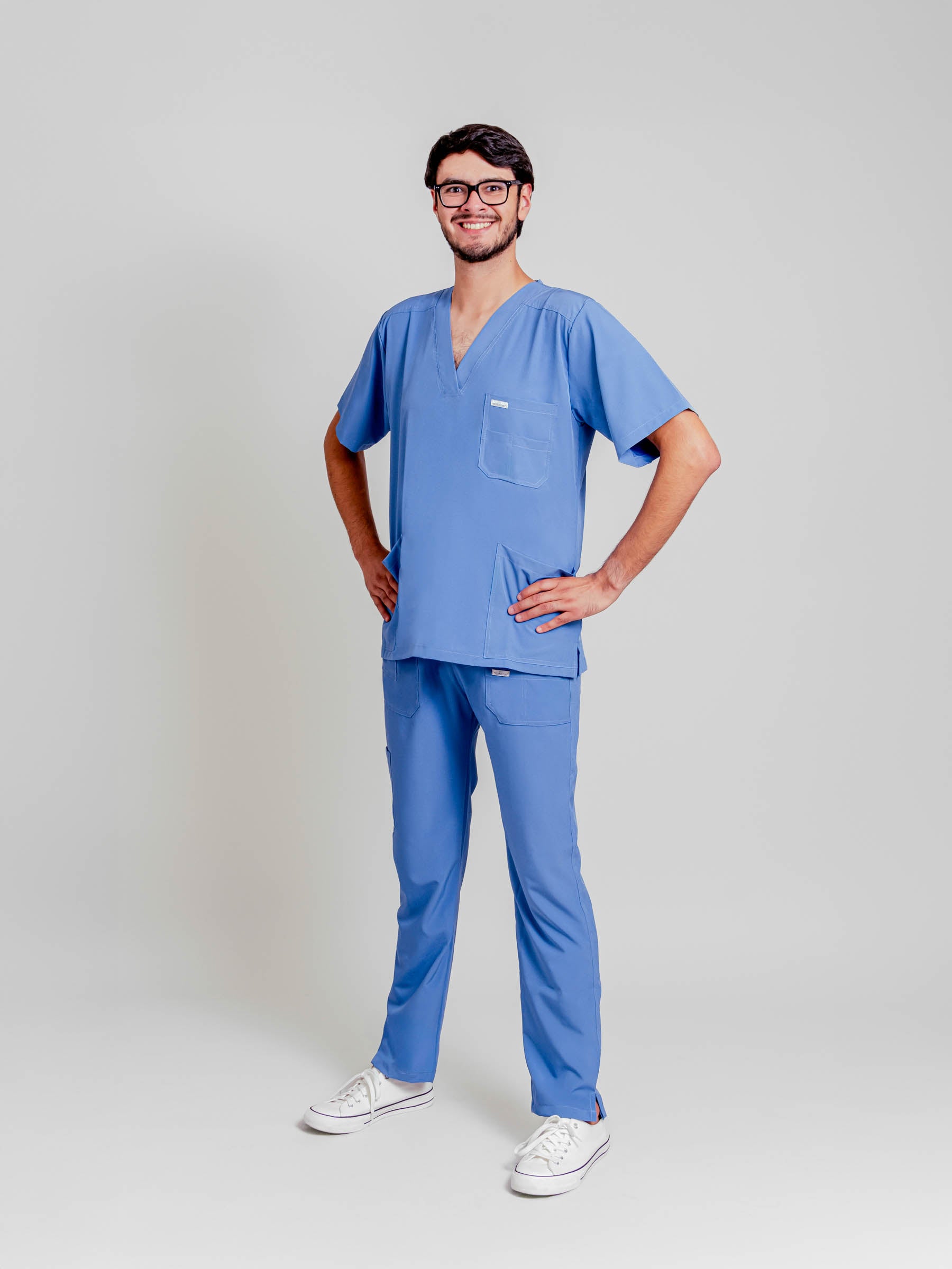 Pantalón Quirúrgico de Hombre Mérida - Azul Plumbago