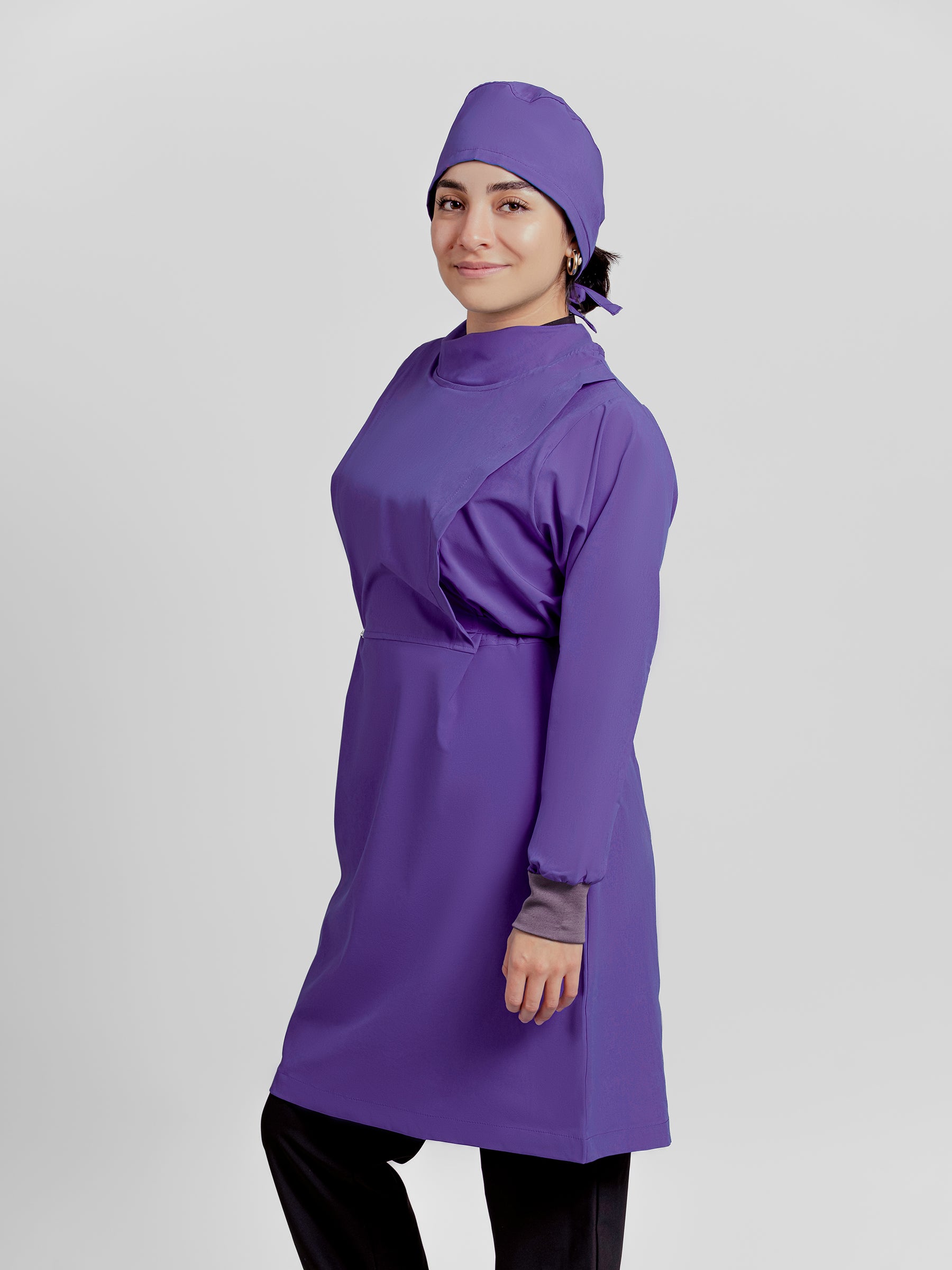 Bata Impermeable Mujer - Morado