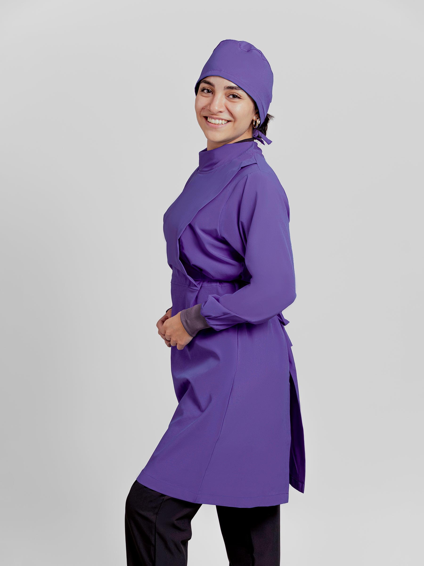Bata Impermeable Mujer - Morado