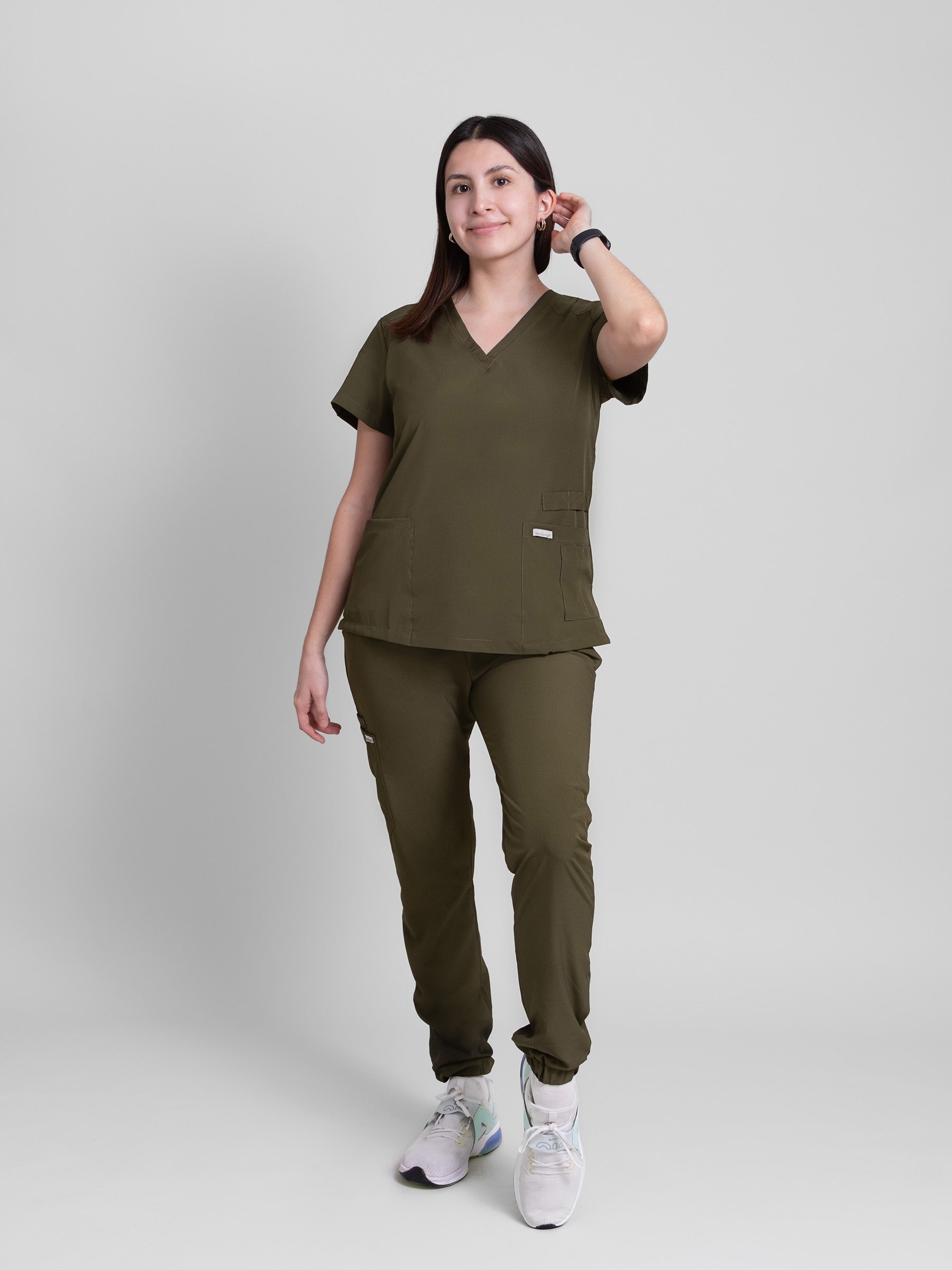 Filipina Quirúrgica de Mujer Mérida - Verde Militar
