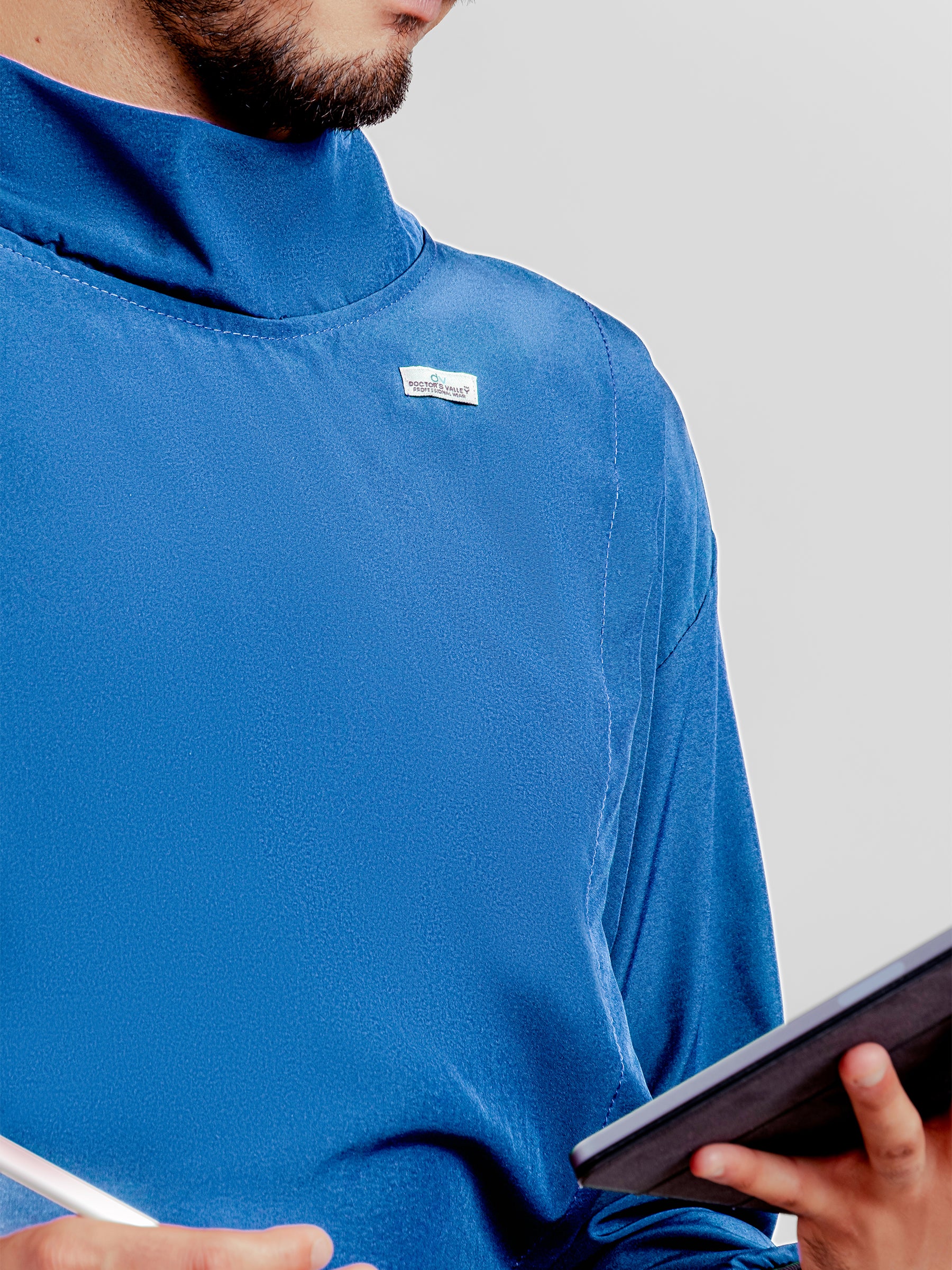 Bata Impermeable Hombre - Azul Francia