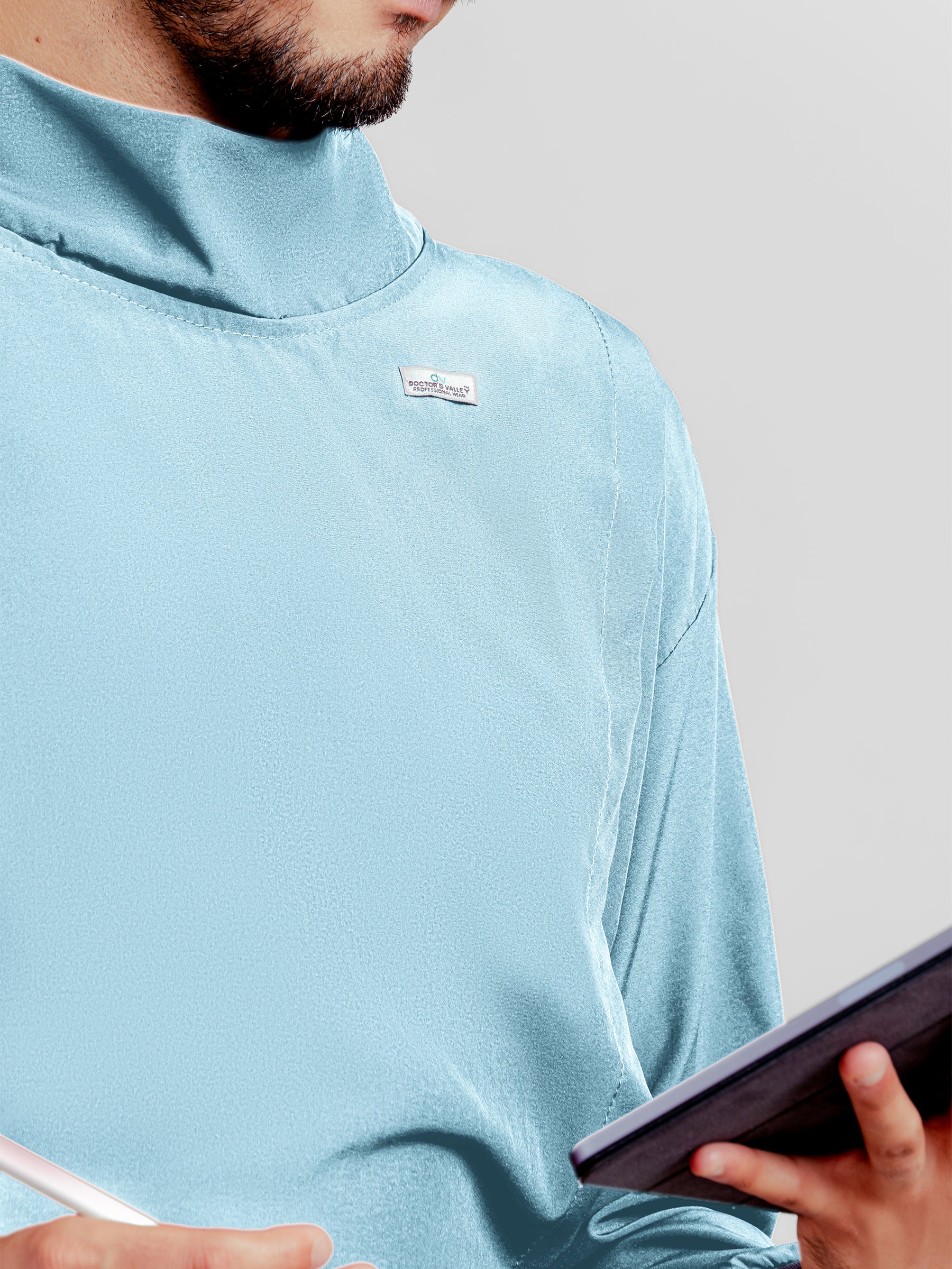 Bata Impermeable Hombre - Azul Cielo
