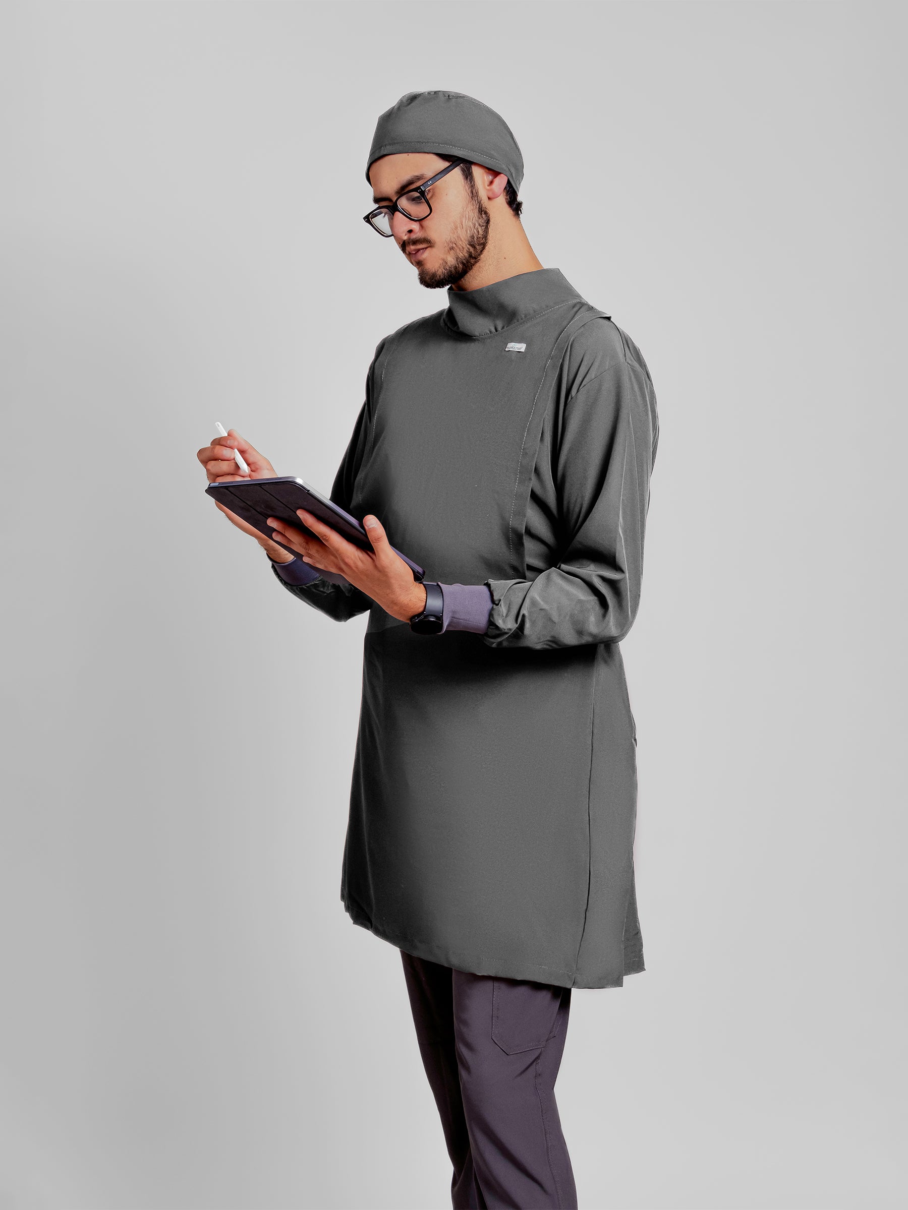 Bata Impermeable Hombre - Gris Oxford