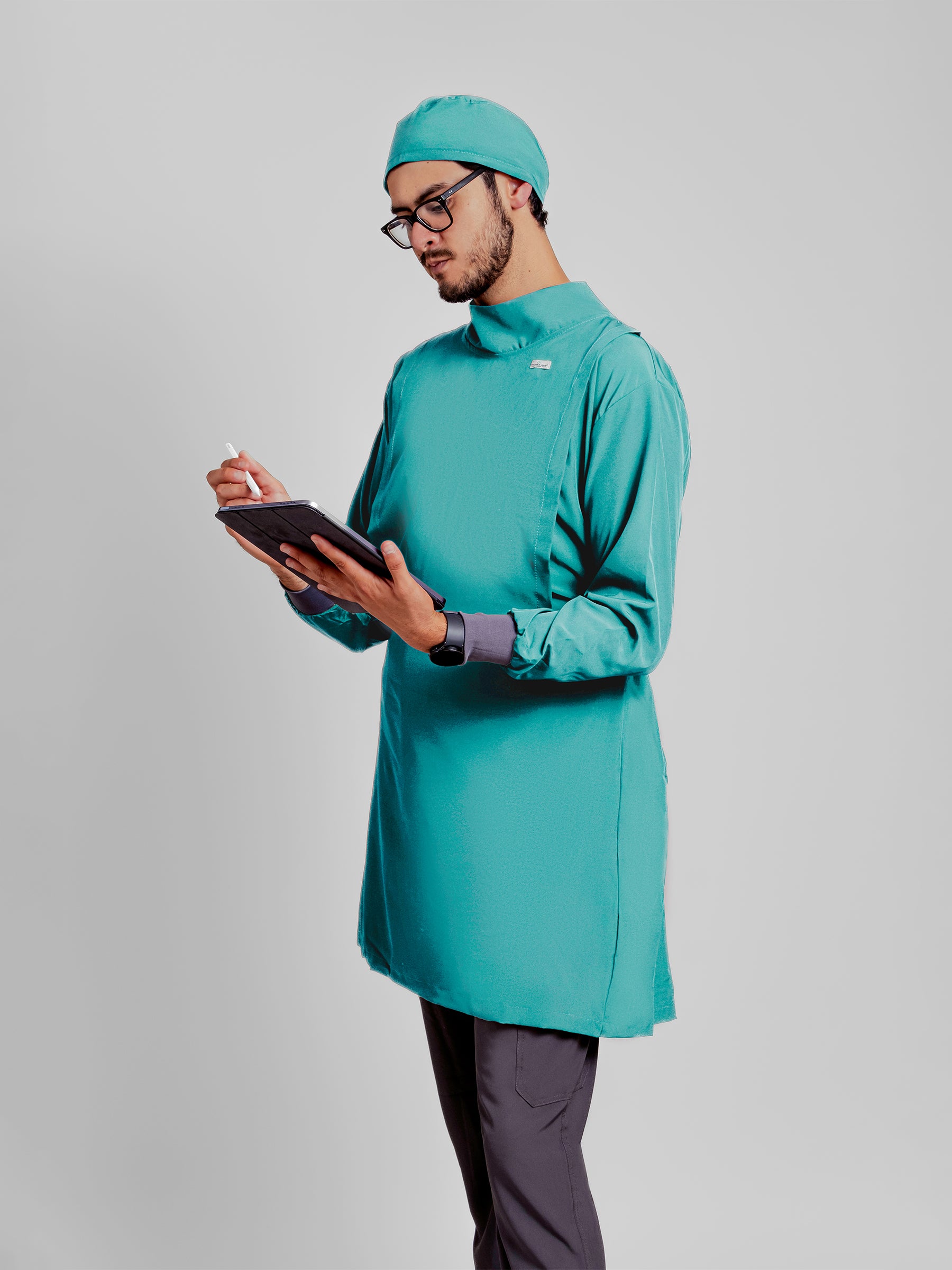 Bata Impermeable Hombre - Verde Esmeralda