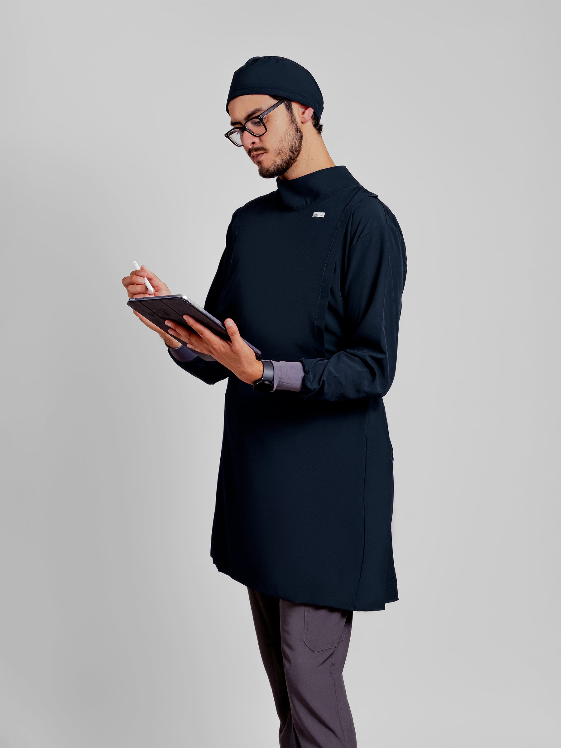 Bata Impermeable Hombre - Azul Marino