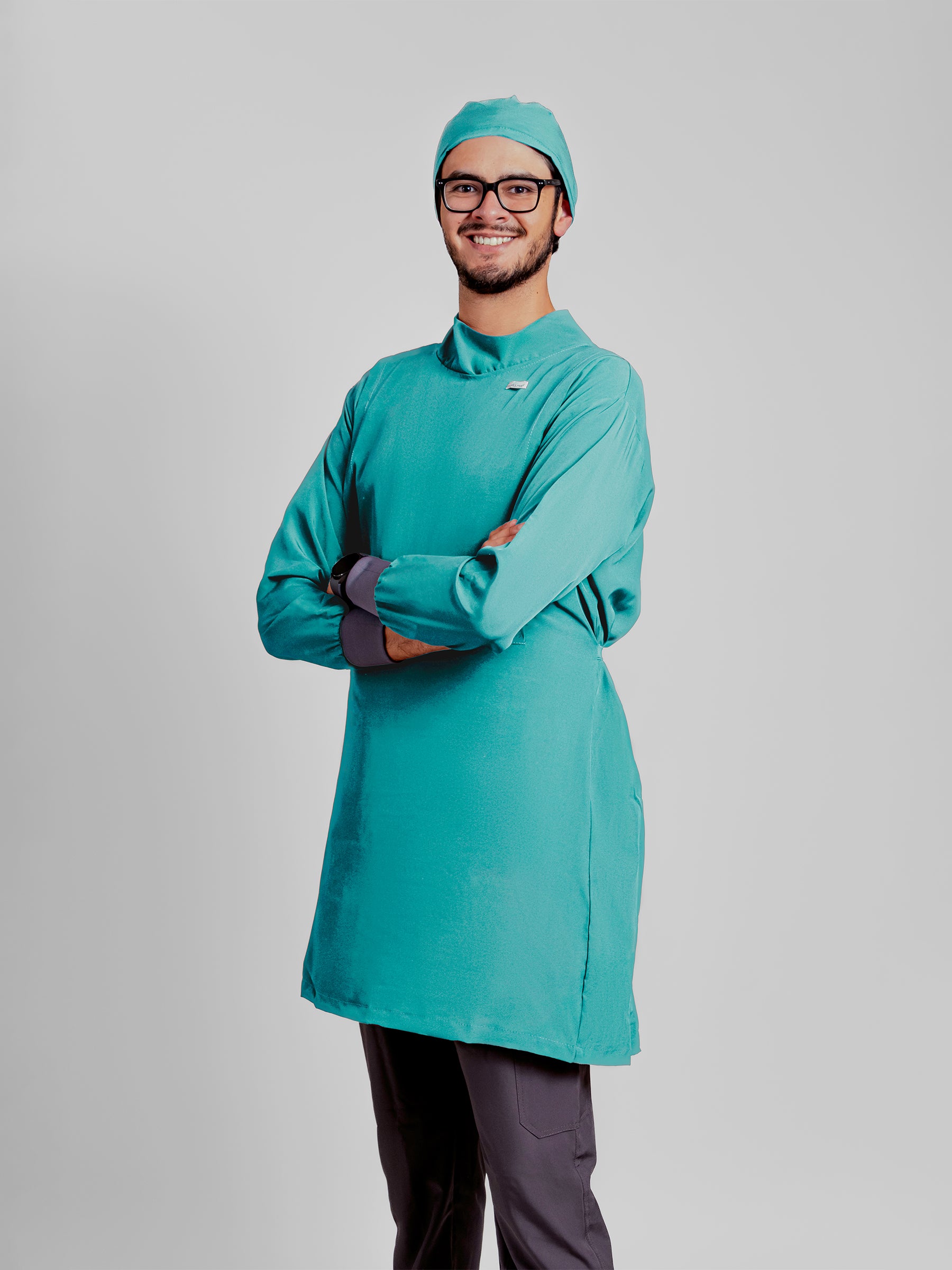 Bata Impermeable Hombre - Verde Esmeralda