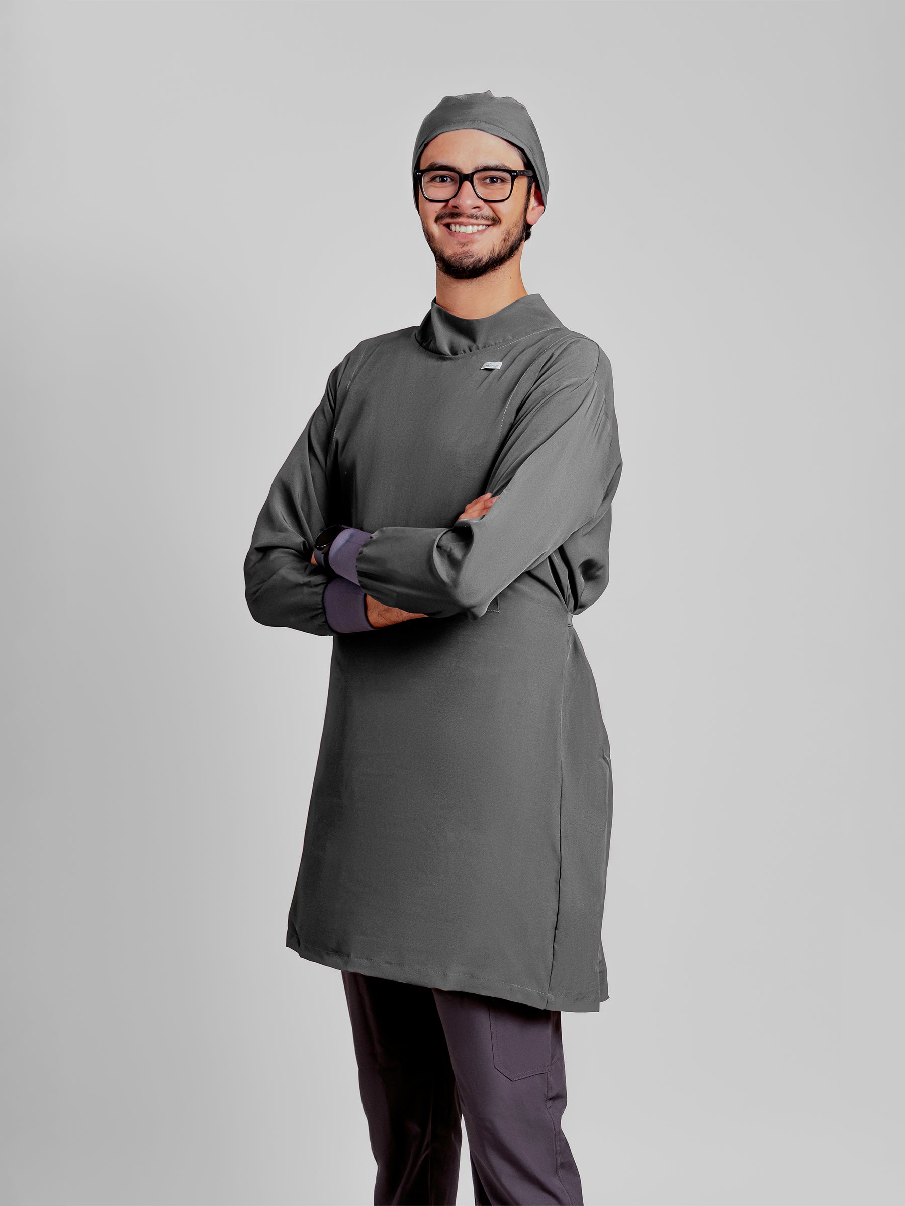 Bata Impermeable Hombre - Gris Oxford