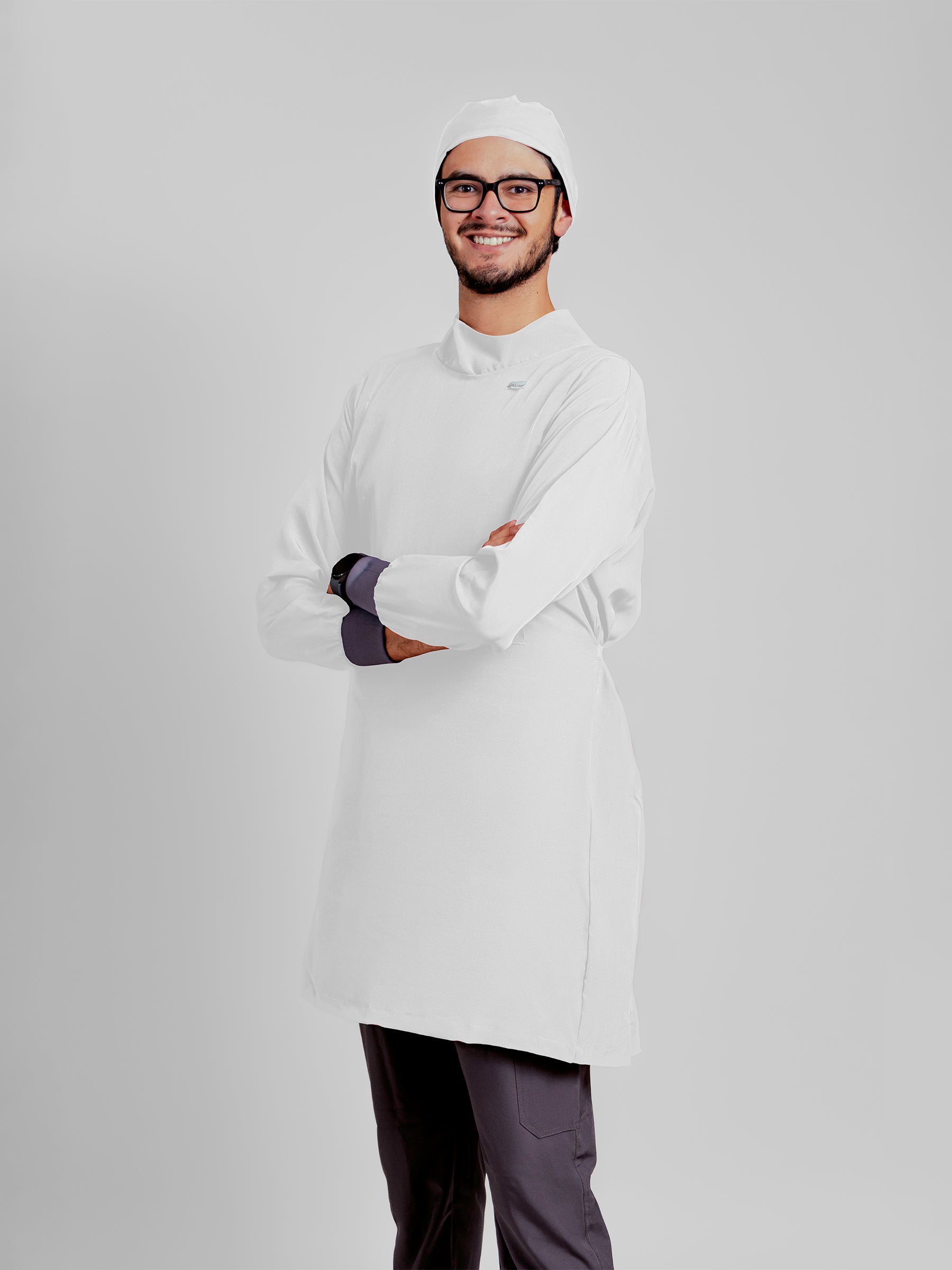 Bata Impermeable Hombre - Blanco