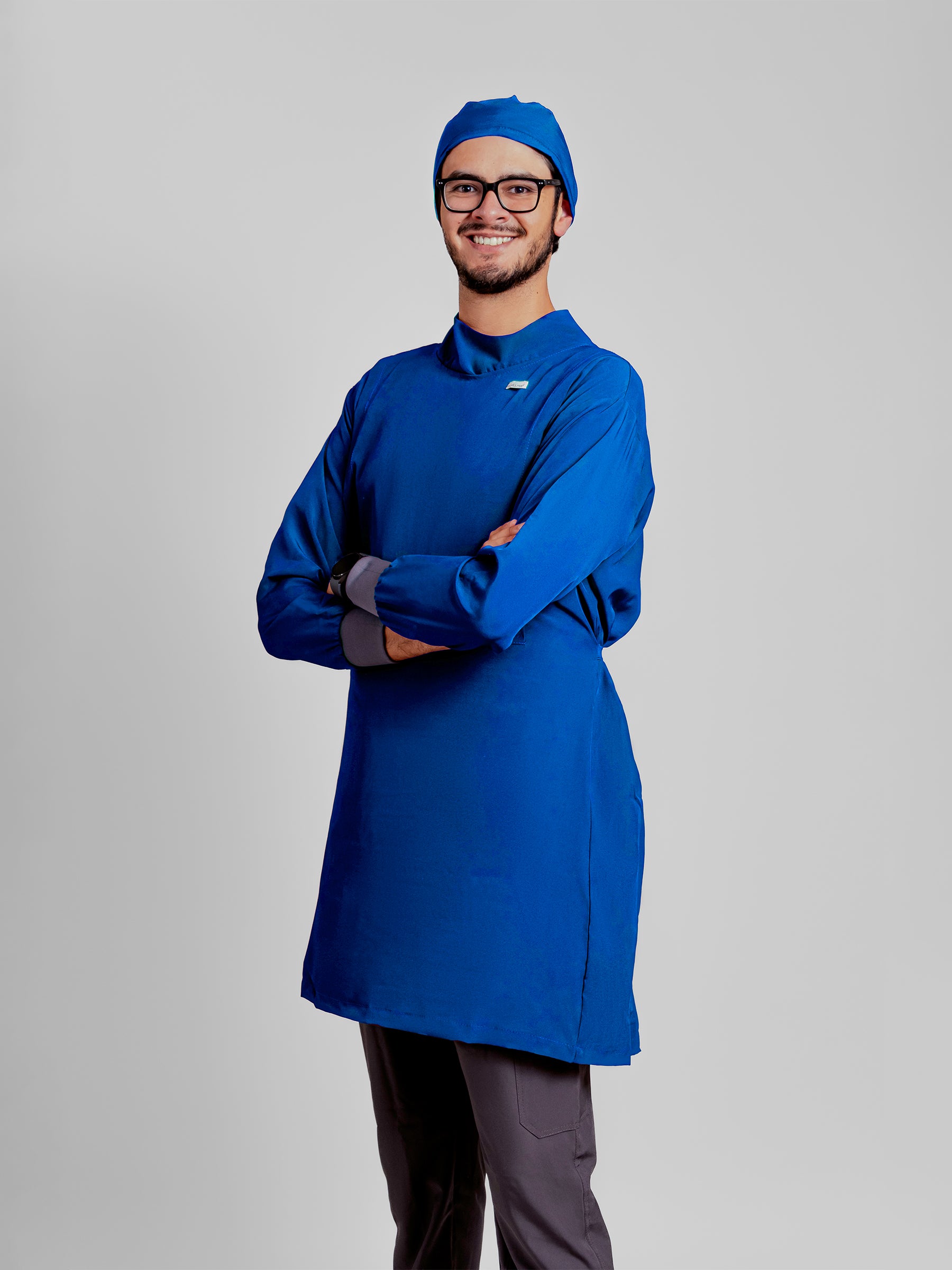 Bata Impermeable Hombre - Azul Rey
