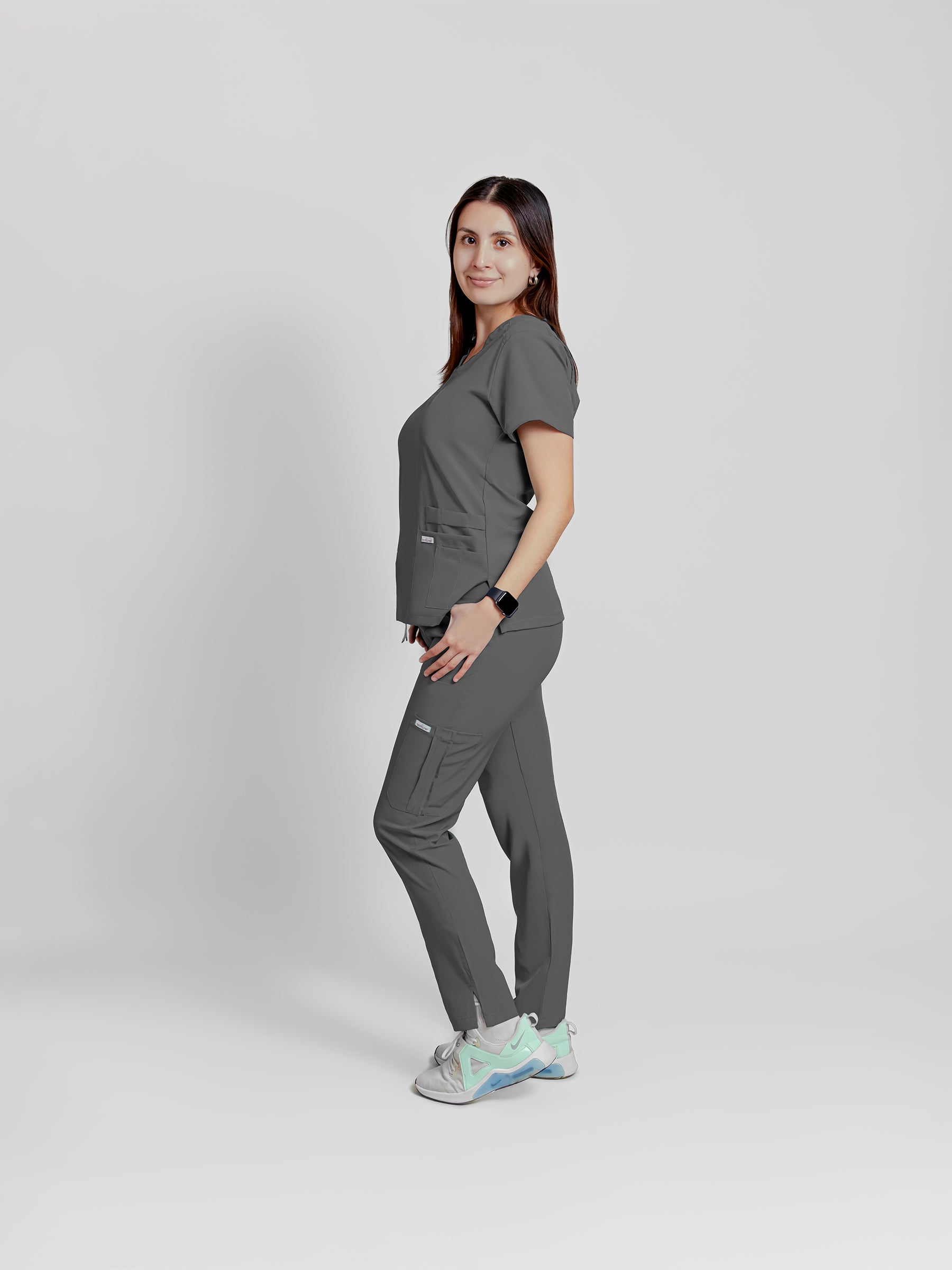 Pantalón Quirúrgico de Mujer Mérida - Gris Oxford