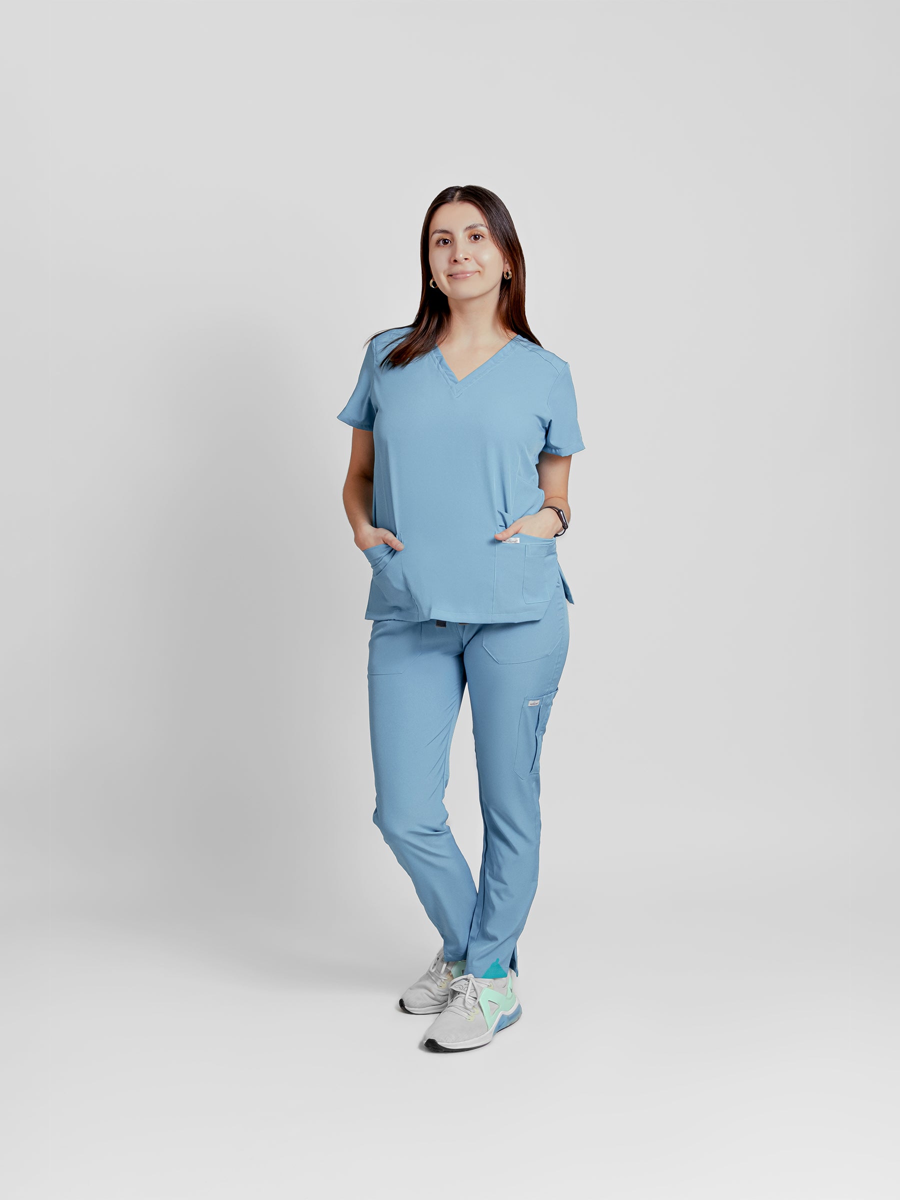 Pantalón Quirúrgico de Mujer Mérida - Azul Cielo