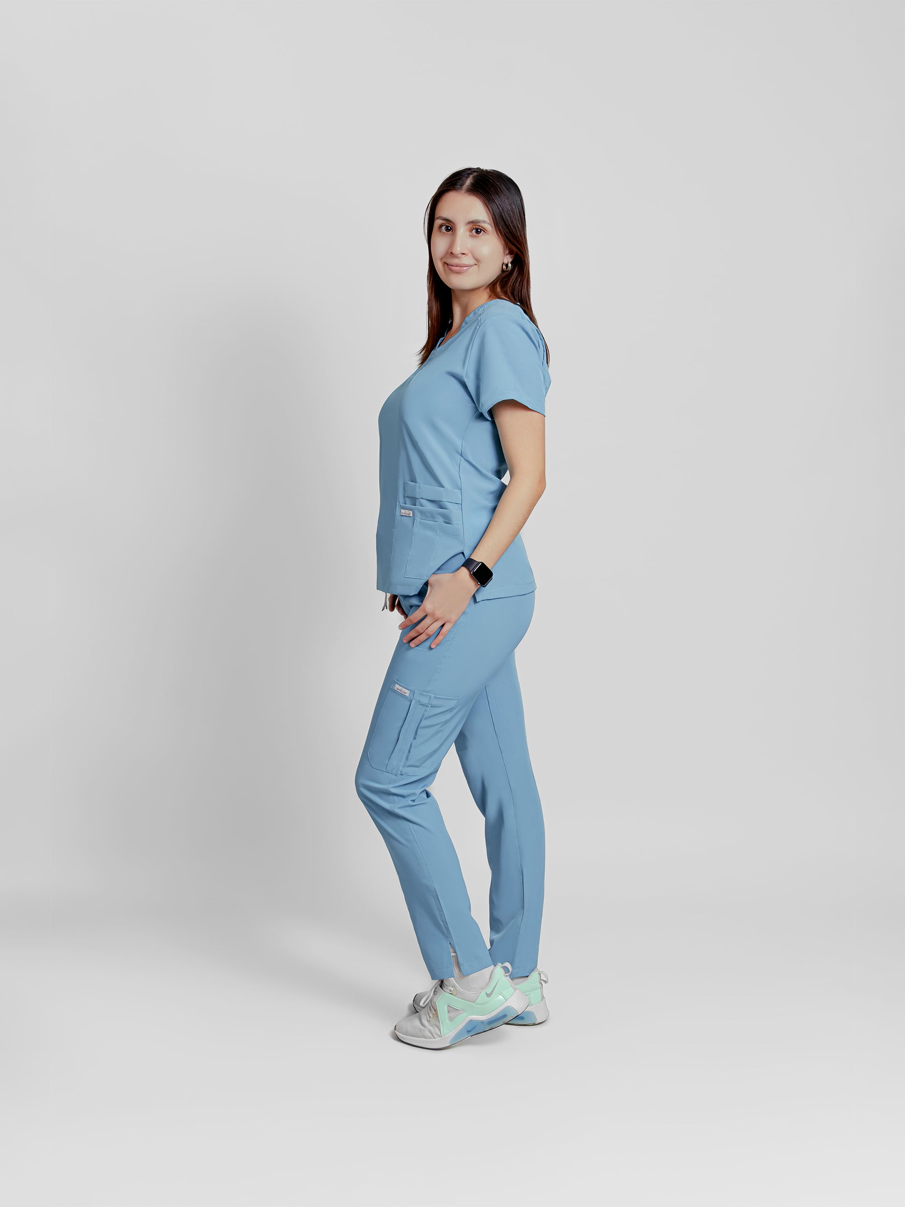 Pantalón Quirúrgico de Mujer Mérida - Azul Cielo