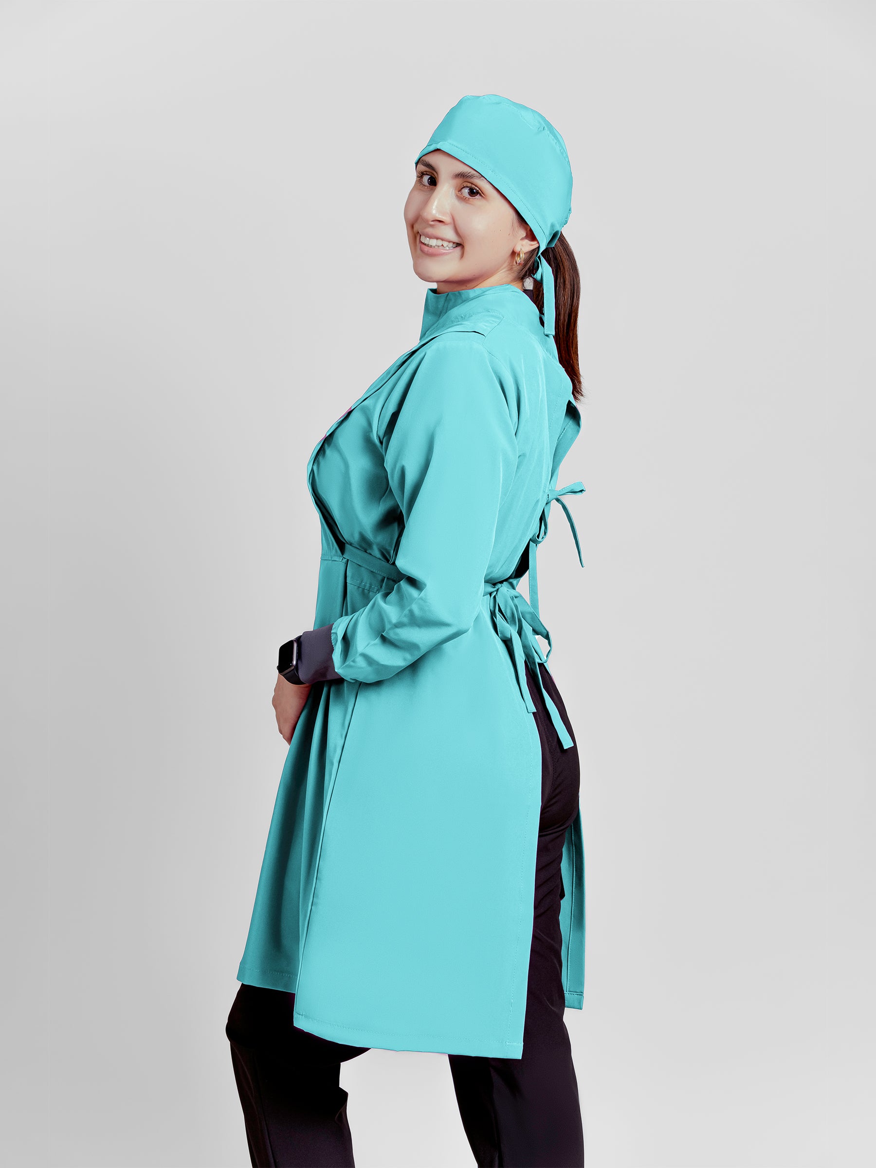 Bata Impermeable Mujer - Menta