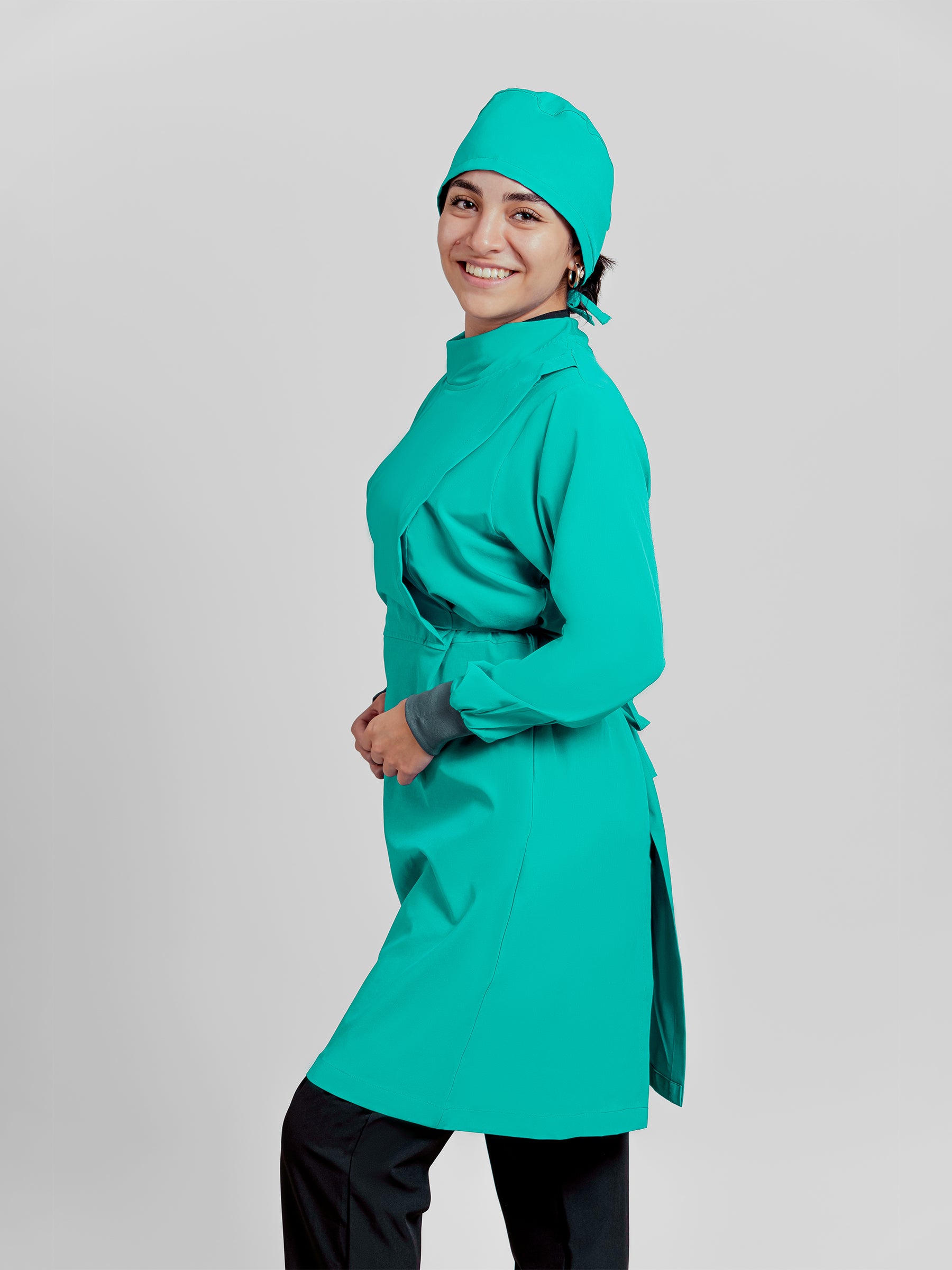 Bata Impermeable Mujer - Verde Esmeralda